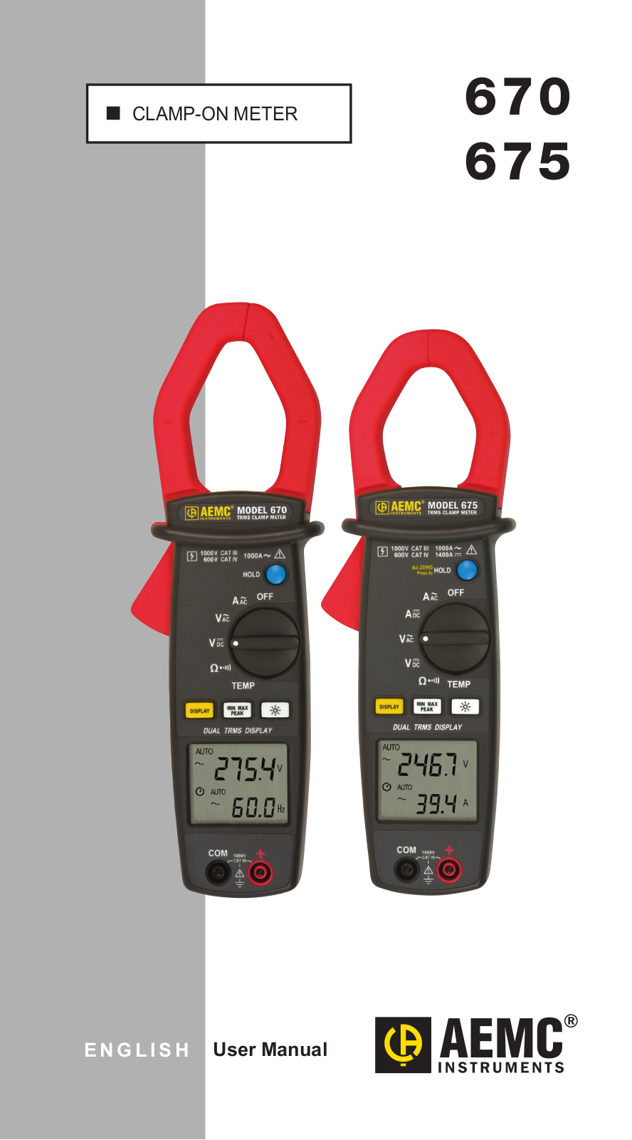 AEMC 670, 675 Operating Manual