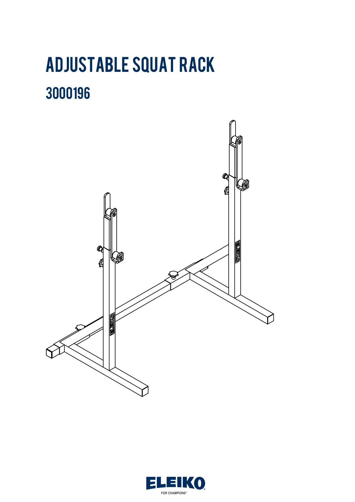 Eleiko 3000196 Quick Start Manual