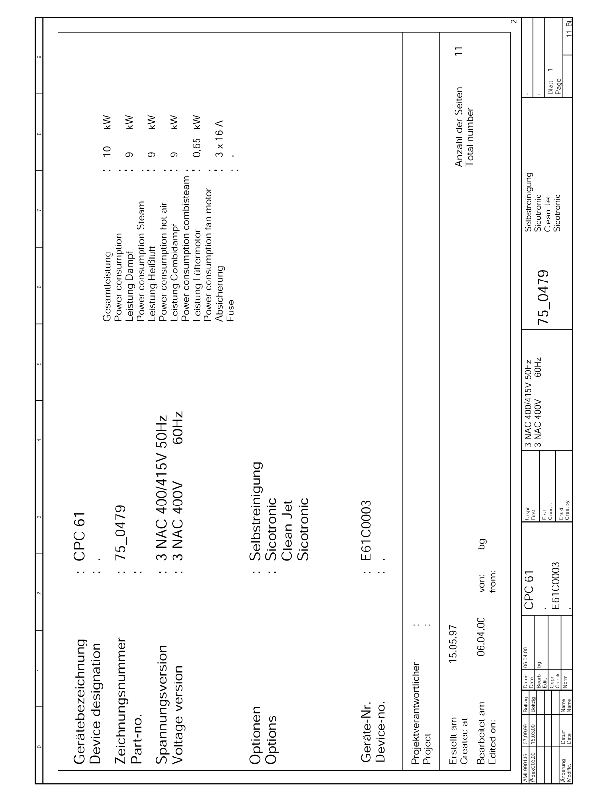 Rational CPC61 Circuit Diagram