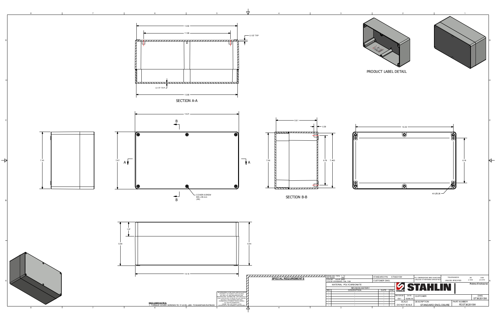 Stahlin ST362015W Reference Drawing