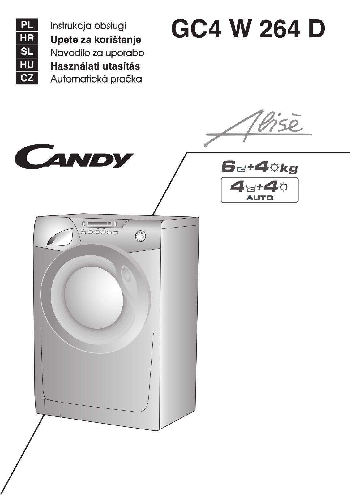 Candy GC4 W264D User Manual