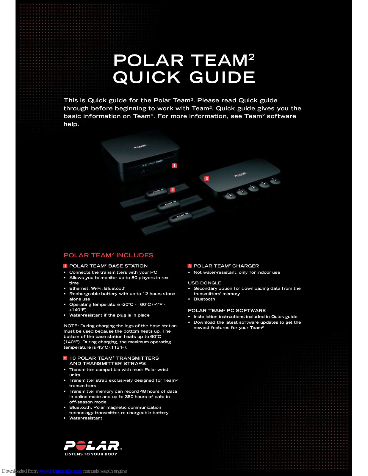 Polar Electro Team2 Quick Manuals - ManualMachine.com