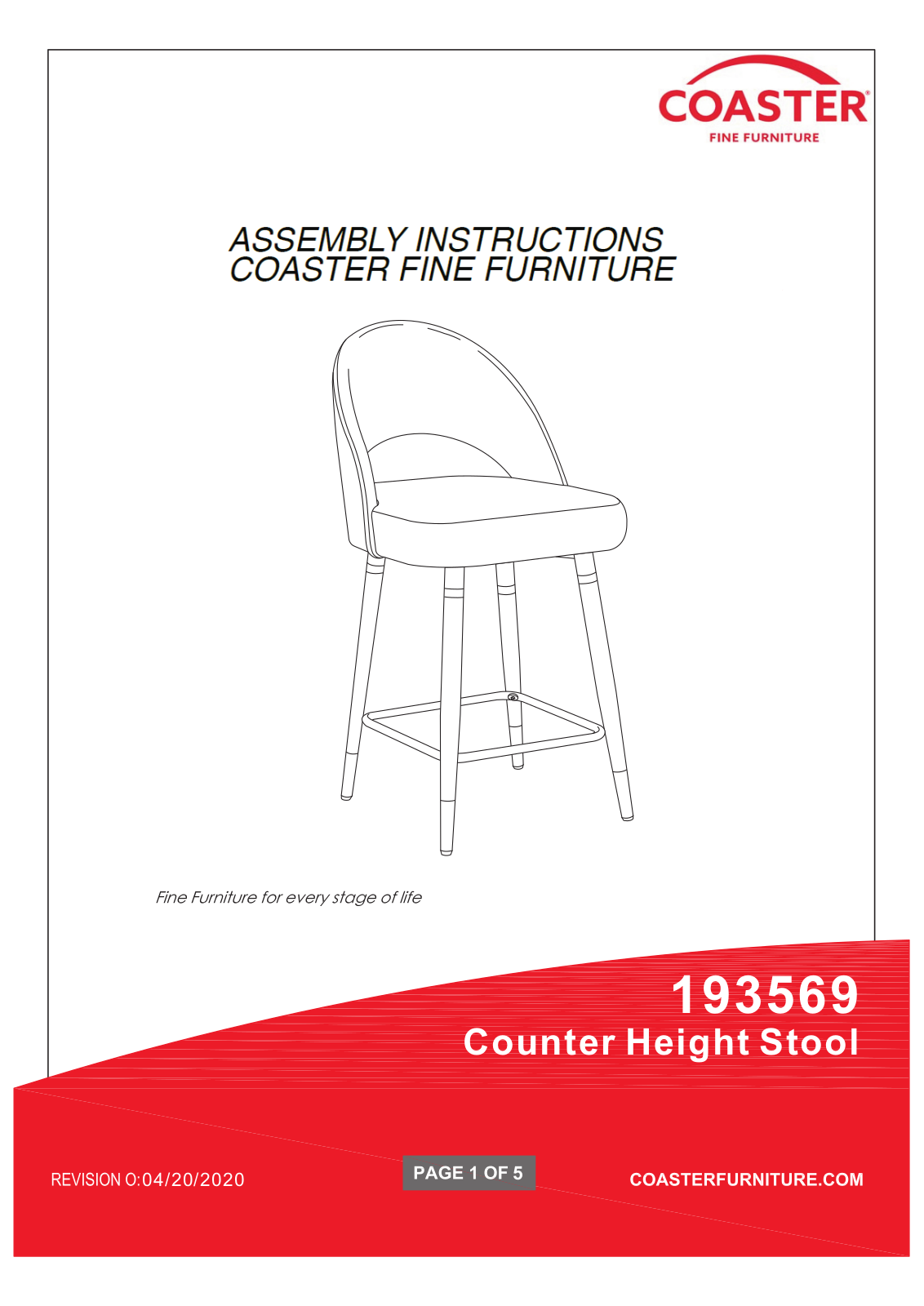 Coaster DVKT4010 Installation & Assembly - ManualMachine.com