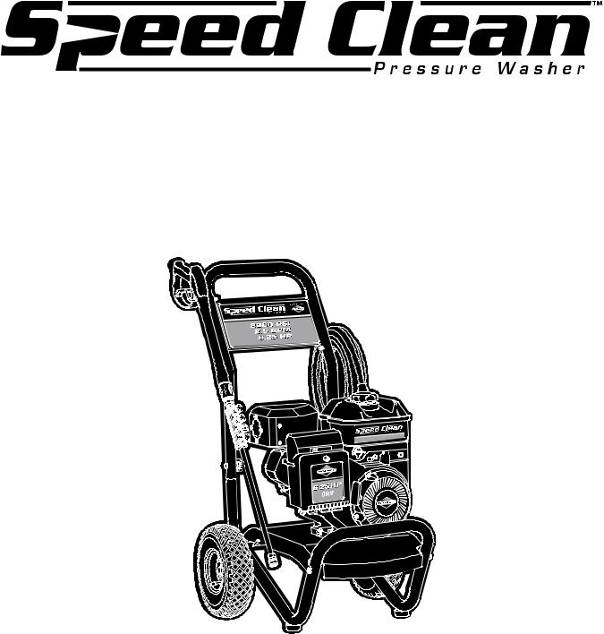 Briggs & Stratton Speed Clean 020212-1 User Manual