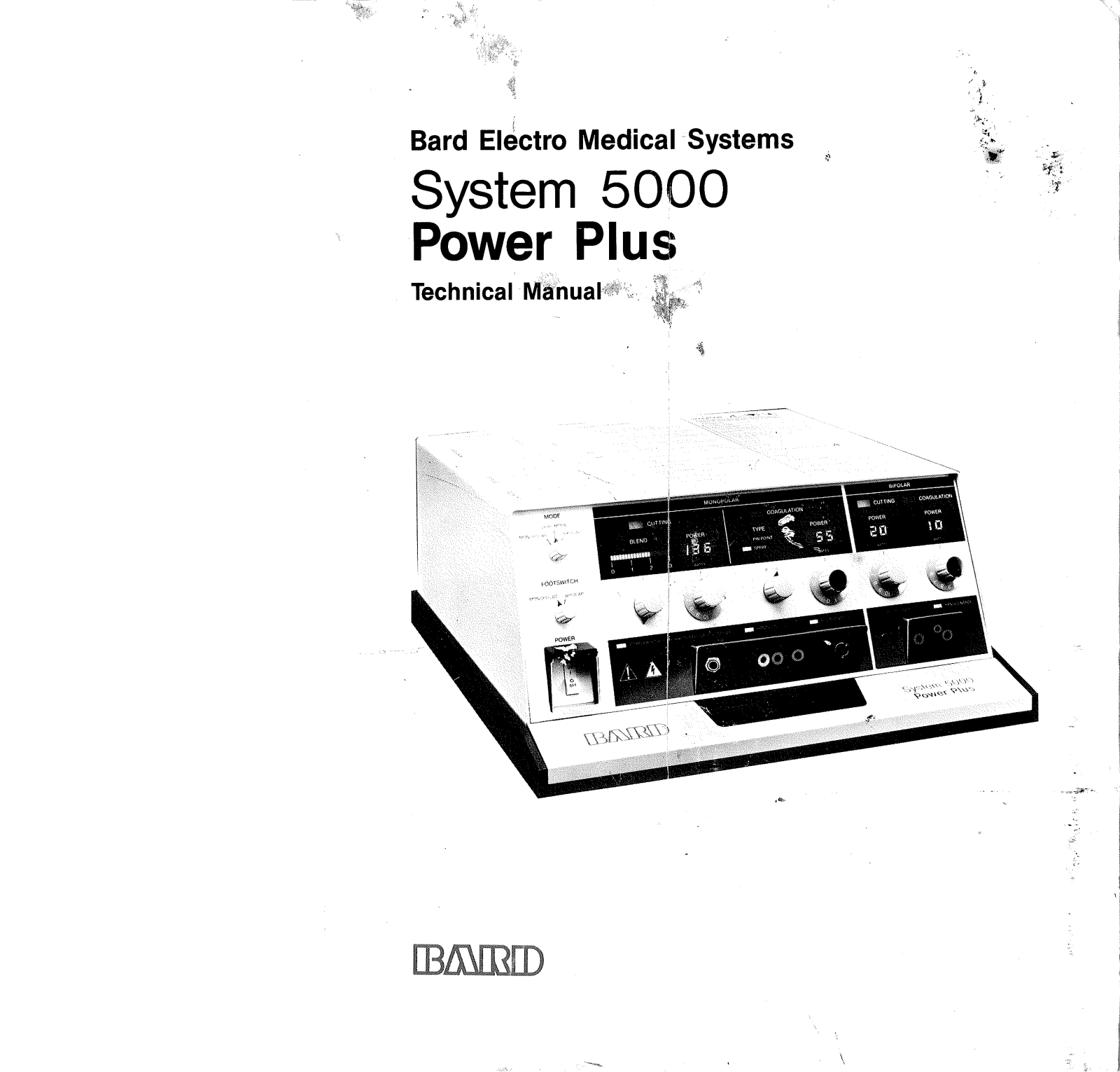 Bard System 5000 Service manual