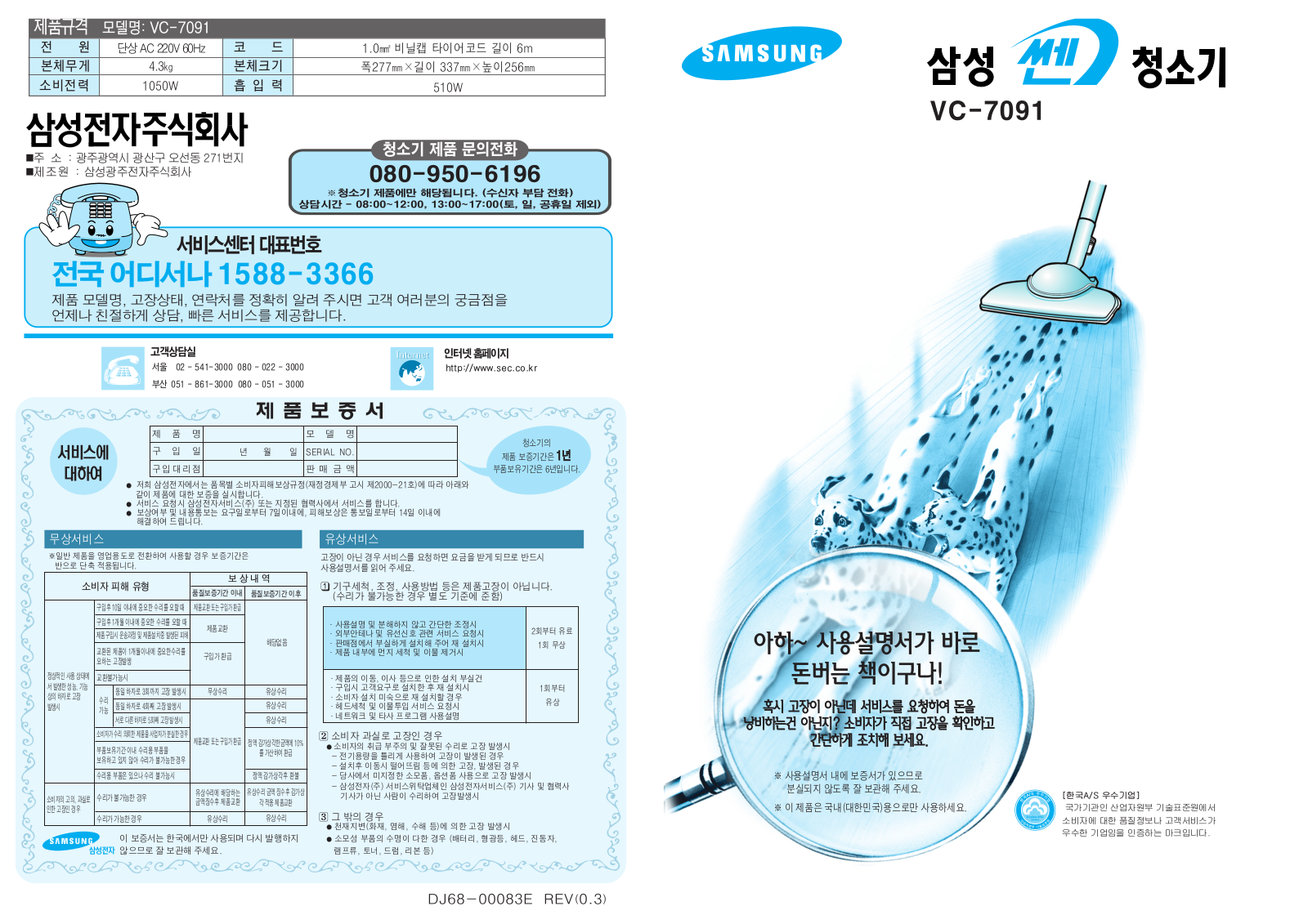 Samsung VC-7091 User Manual