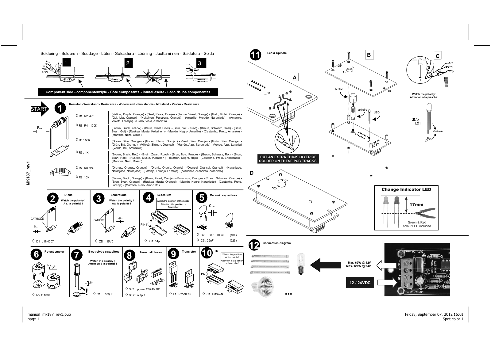 Velleman MK187 User Manual