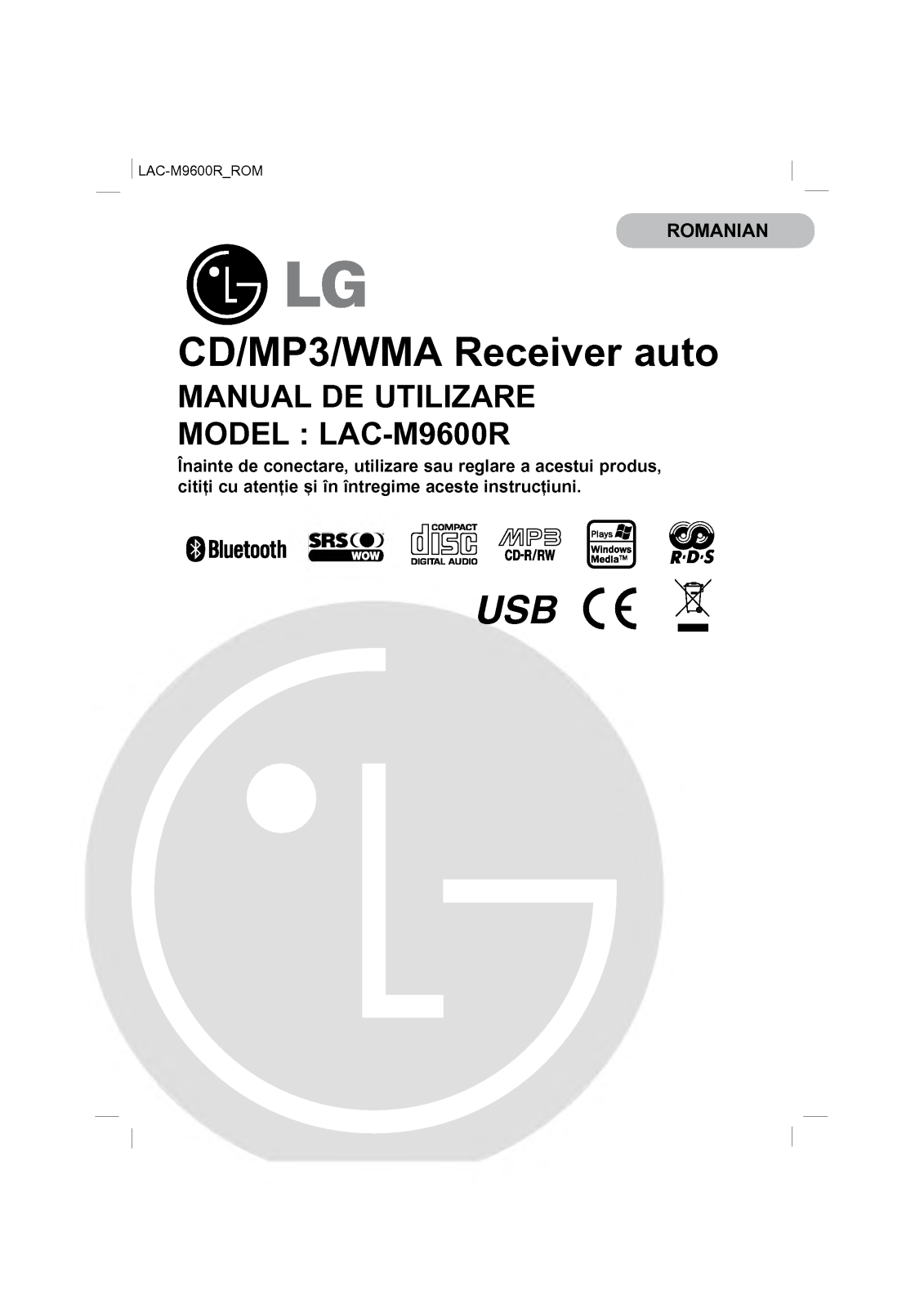 Lg LAC-M9600R User Manual