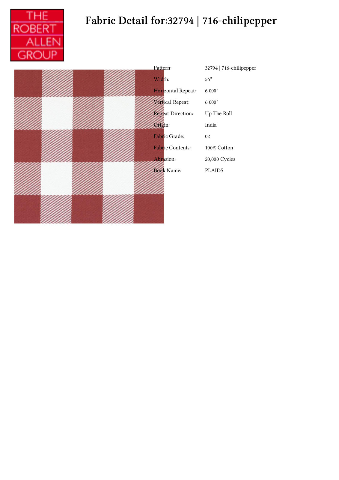 Duralee CRAL6320 Specifications - ManualMachine.com