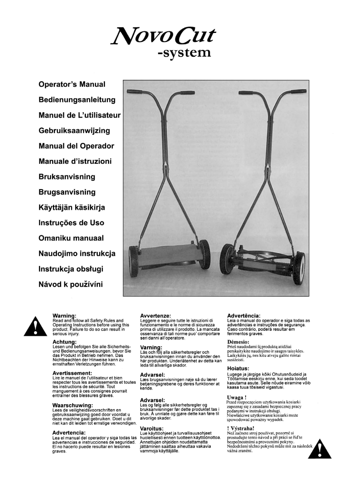 Husqvarna NovoCut User Manual