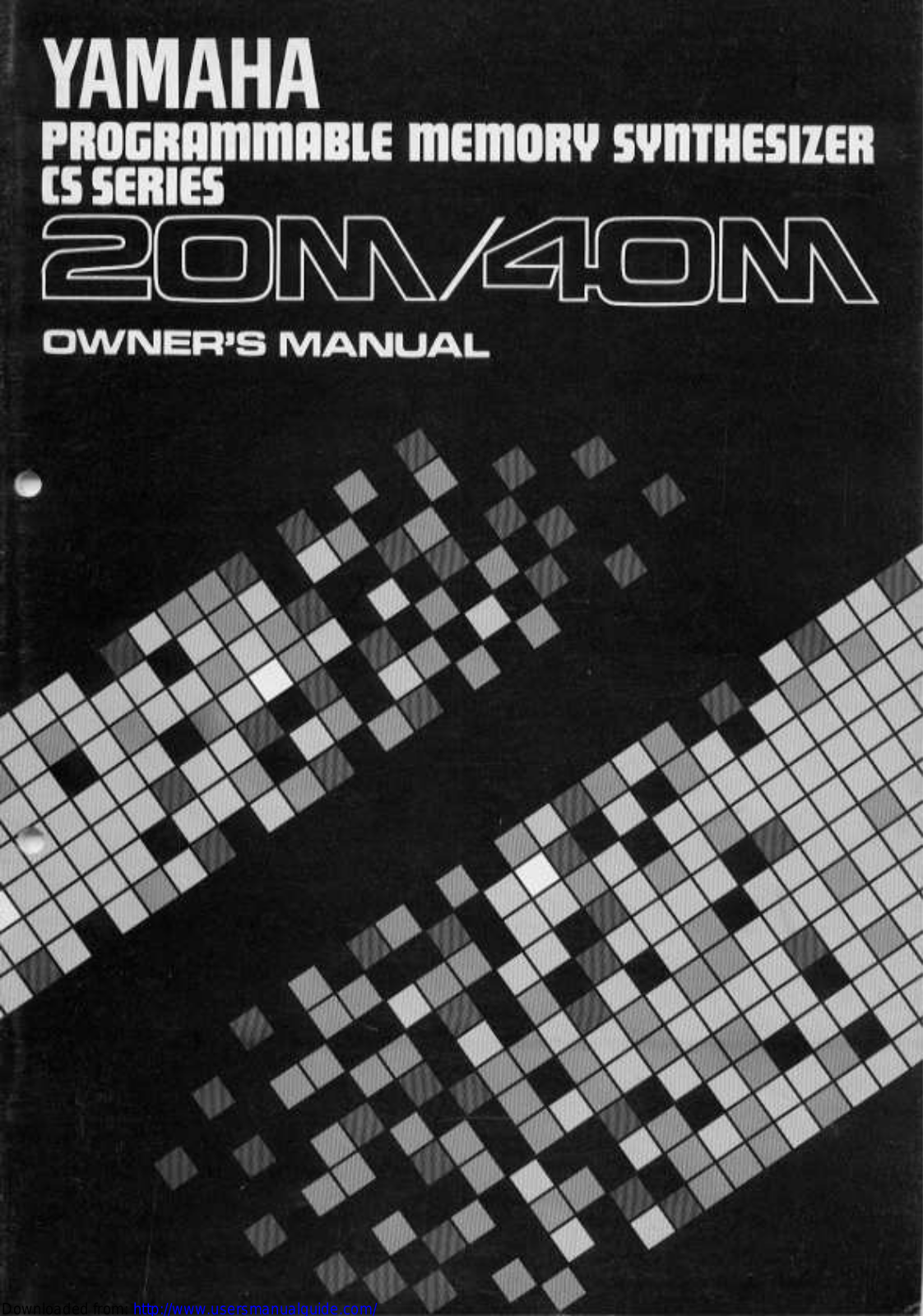 Yamaha Audio CS-40M, CS-20M User Manual