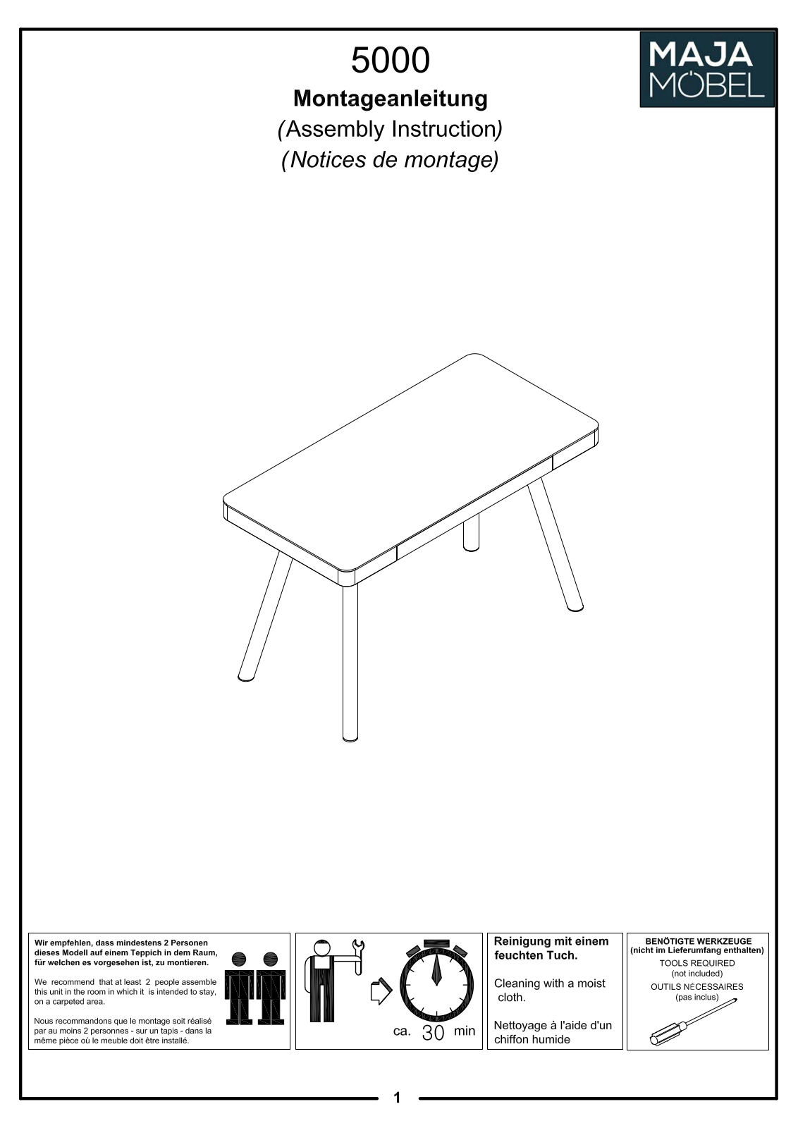 Maja Mobel 5000 Assembly instructions - ManualMachine.com