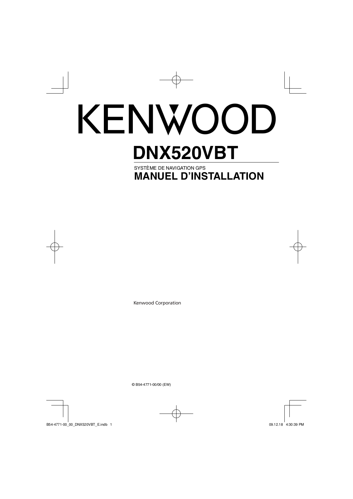 Kenwood DNX520VBT User Manual