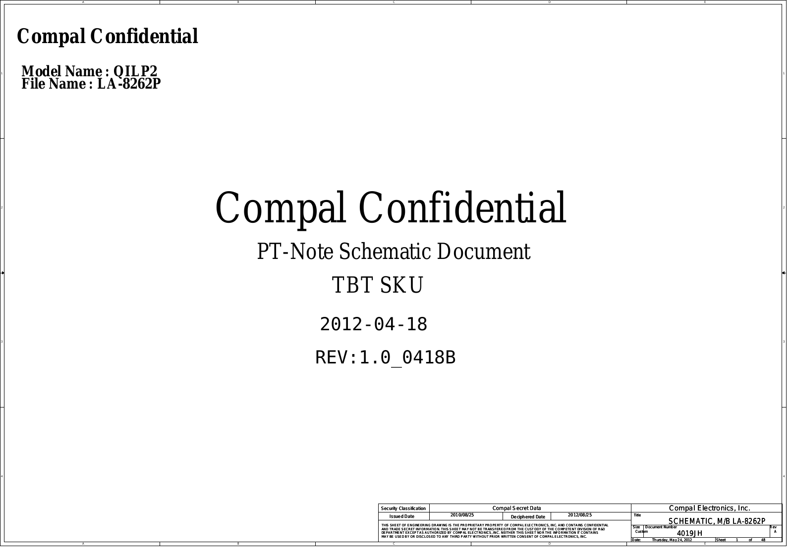 Compal LA-8262P Schematics