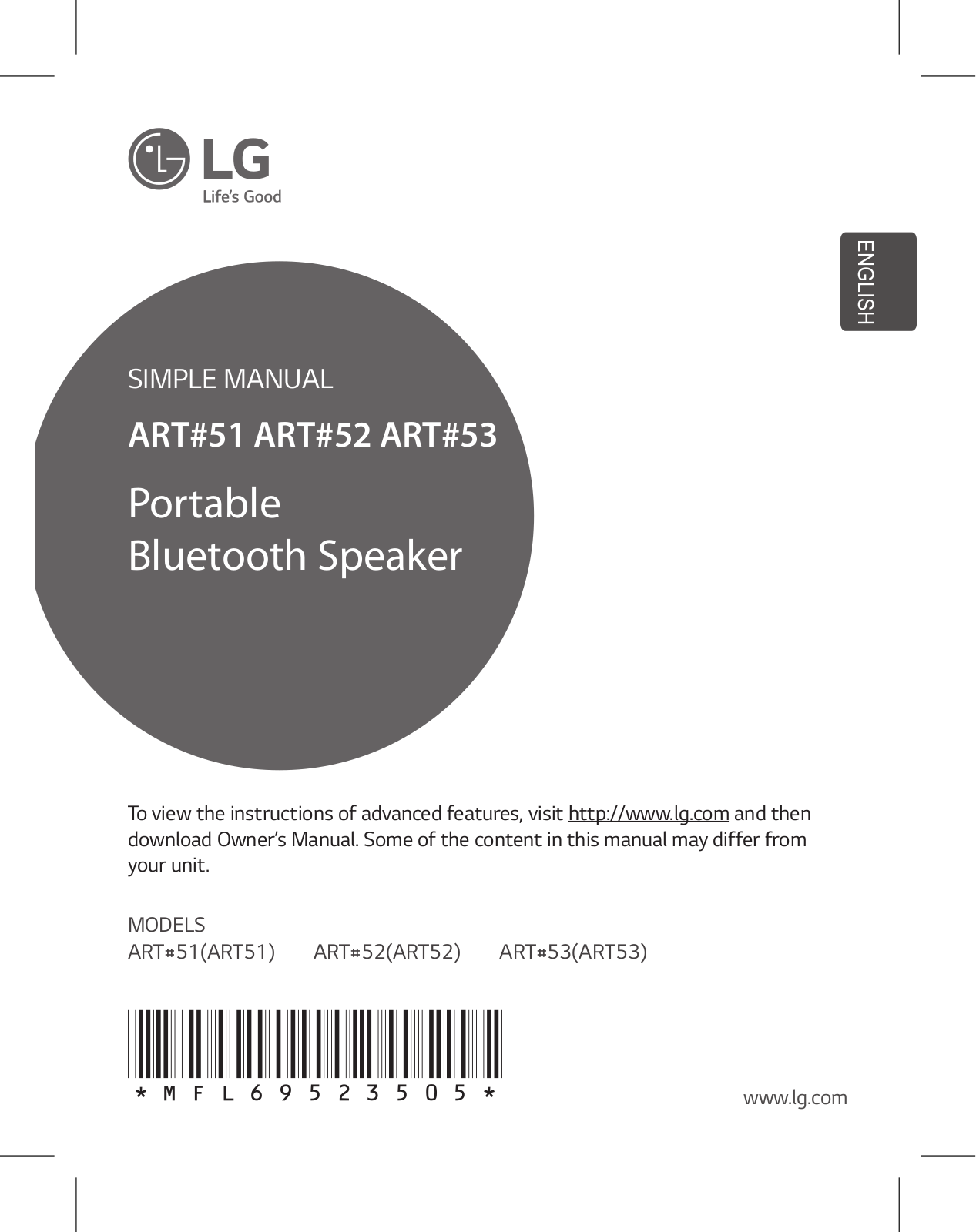 LG ART53 User Guide