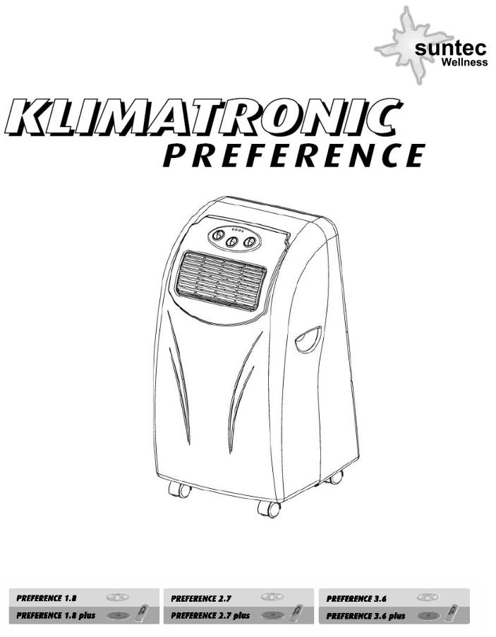 SUNTEC Klimatronic Preference User Manual
