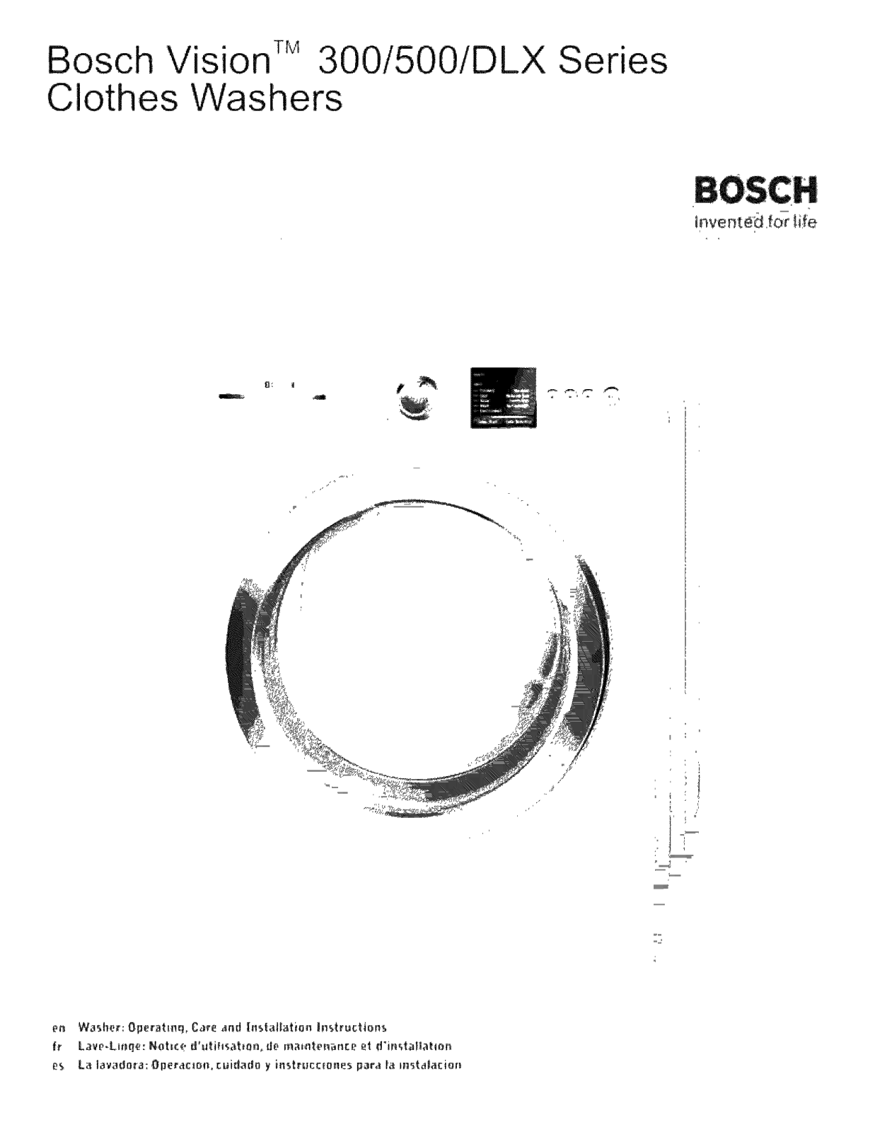 Bosch WFVC544CUC/23, WFVC6450UC/20, WFVC544CUC/19, WFVC6450UC/29, WFVC6450UC/24 Owner’s Manual