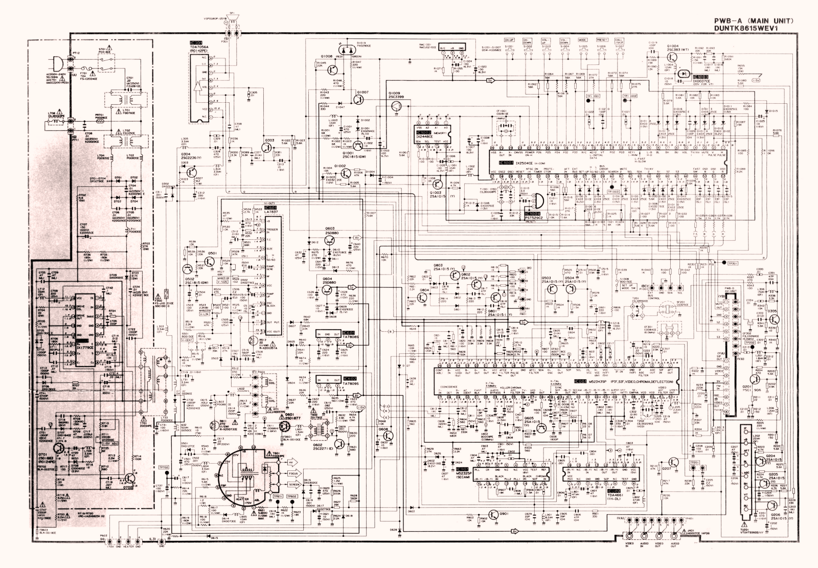 SHARP 14B Schematics