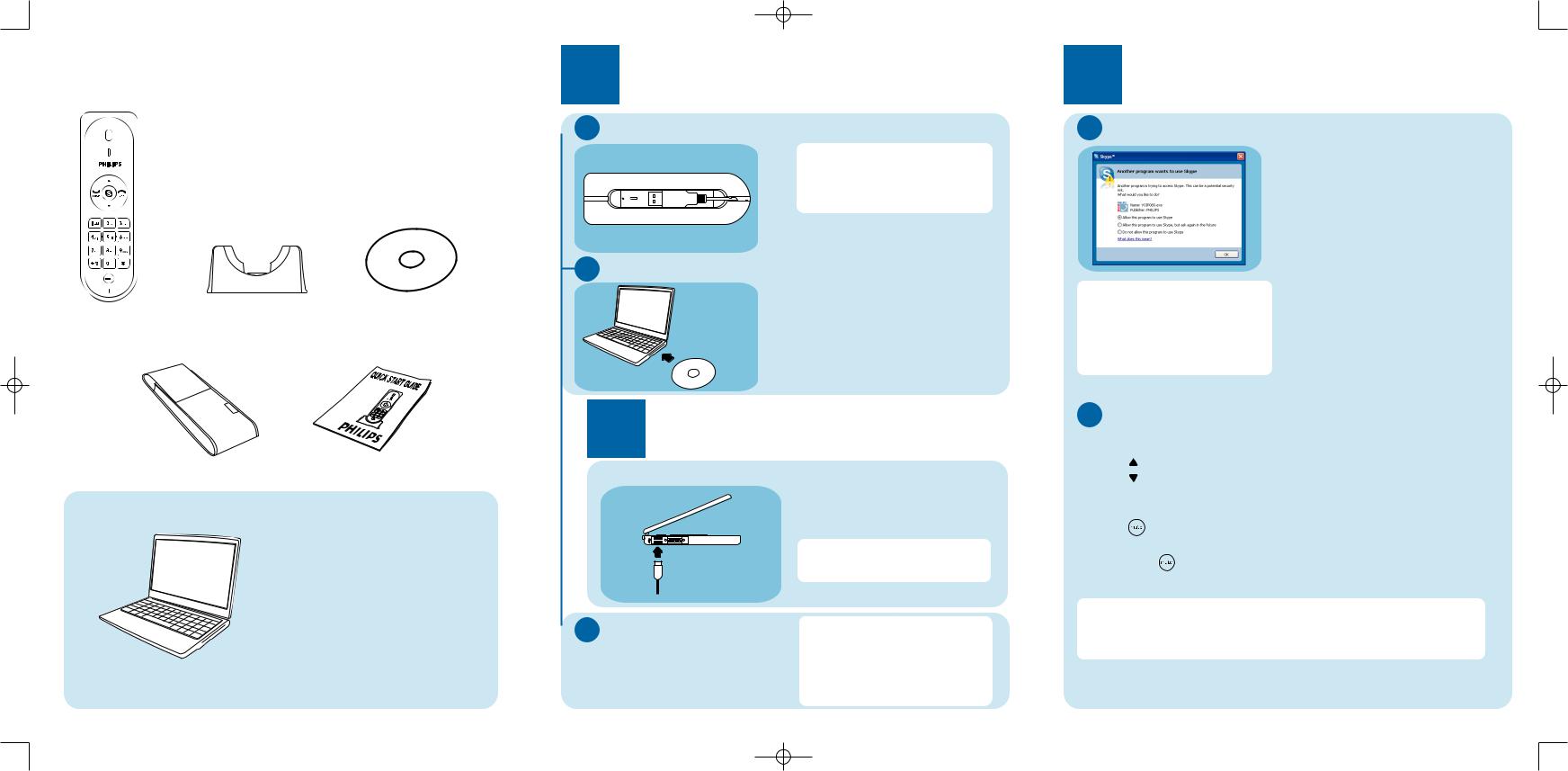 Philips VOIP0801 Quick start guide