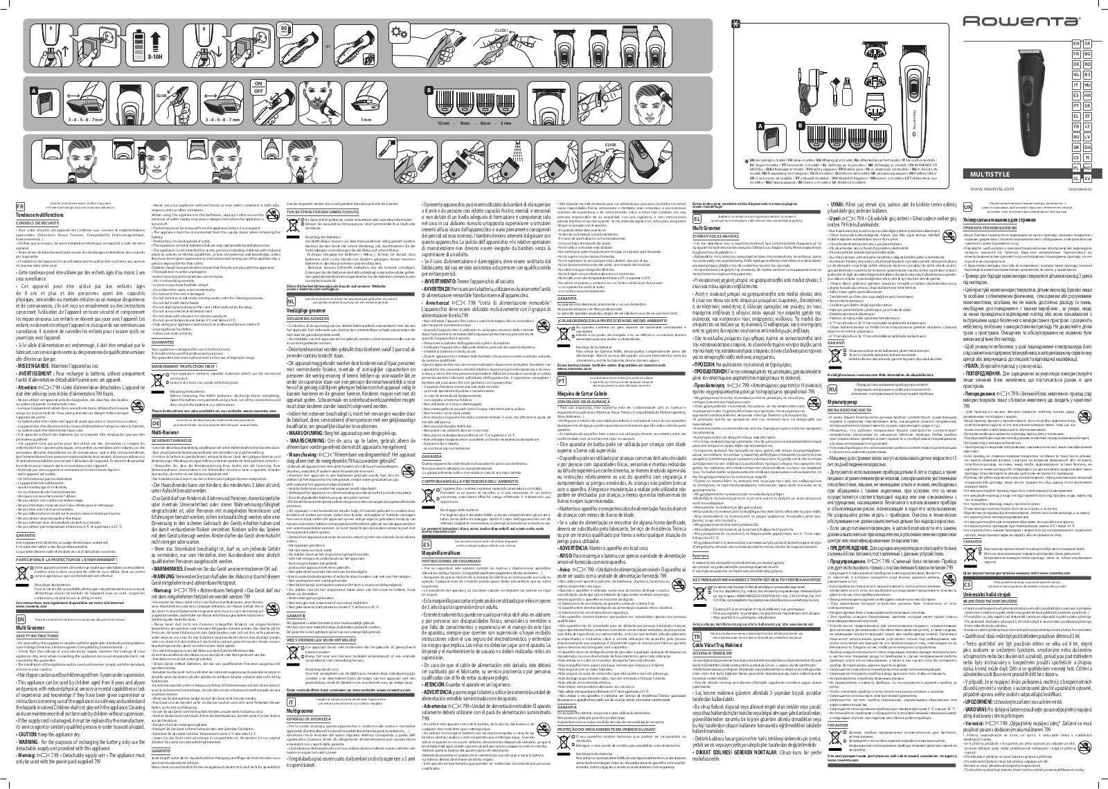 Rowenta TN8931F4 User Manual
