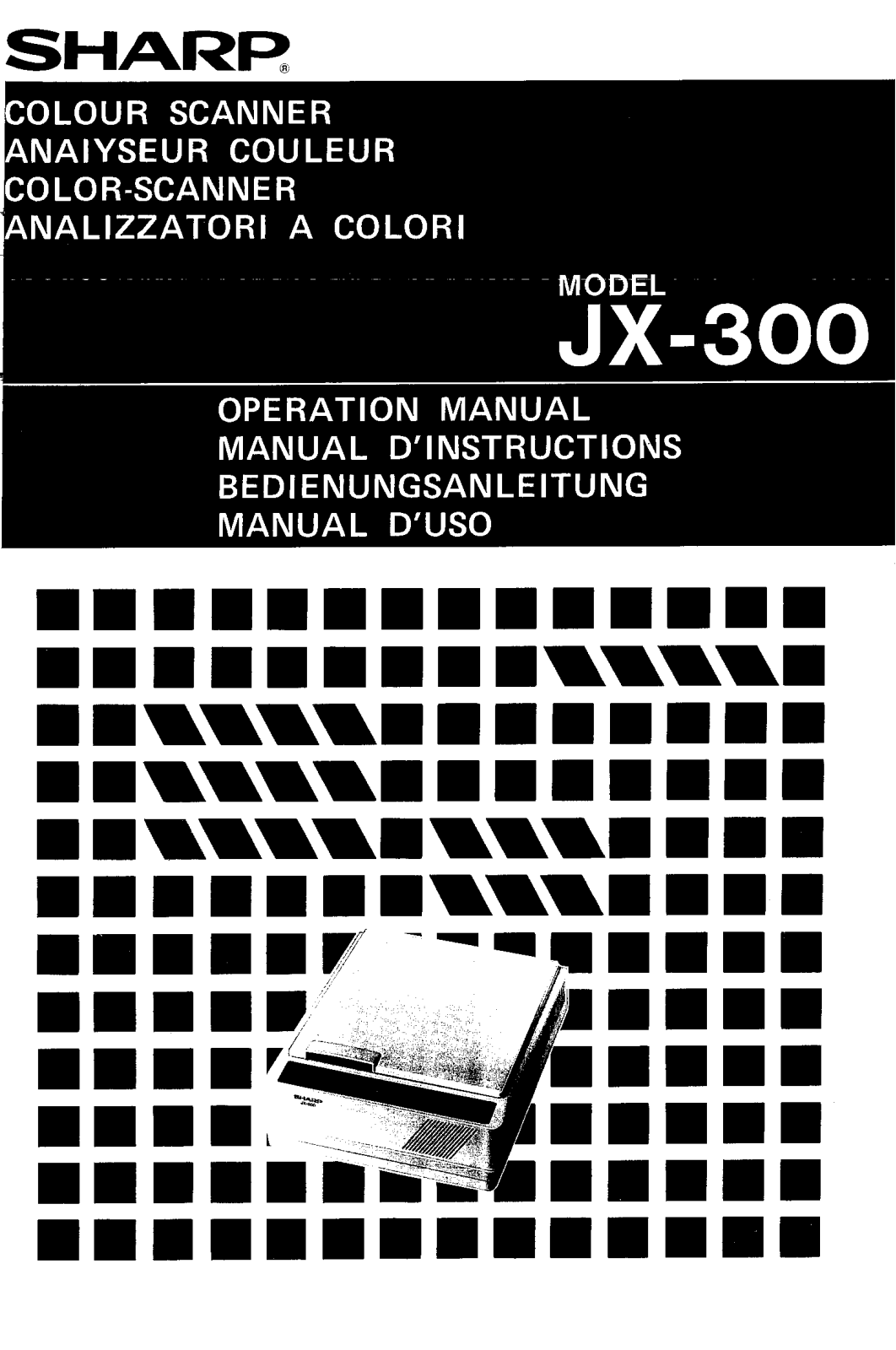 Sharp JX-300 User Manual