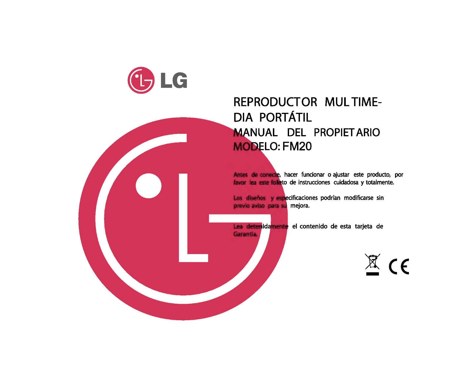 LG MF-FM20S5K User Manual