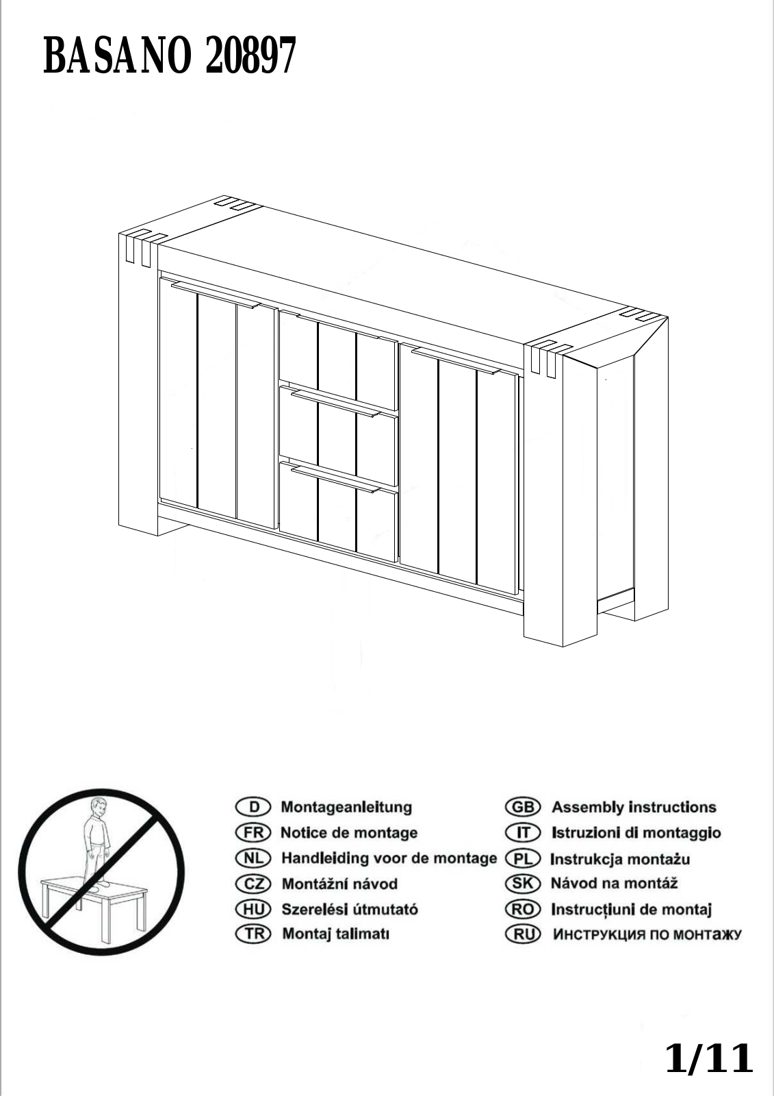 Home affaire Basano 20897 Assembly instructions