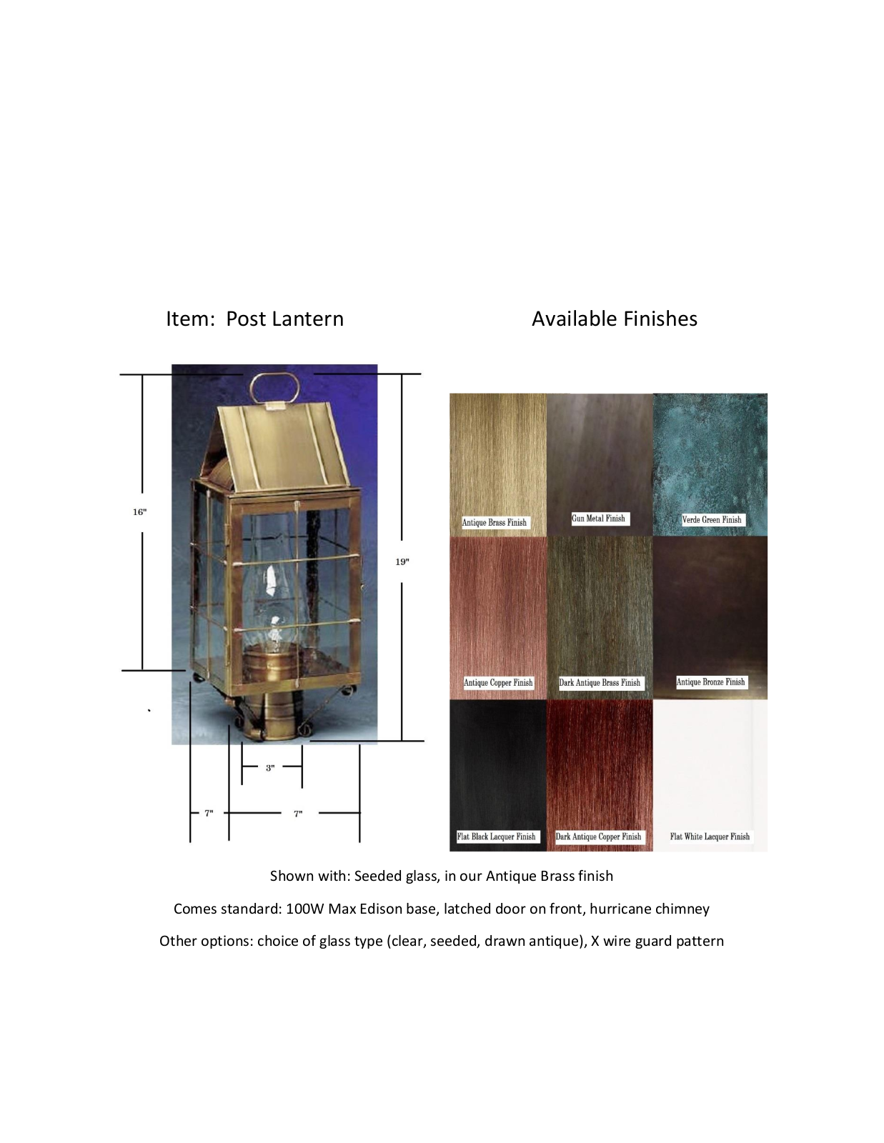 Union Rustic W000072345 Specifications - ManualMachine.com