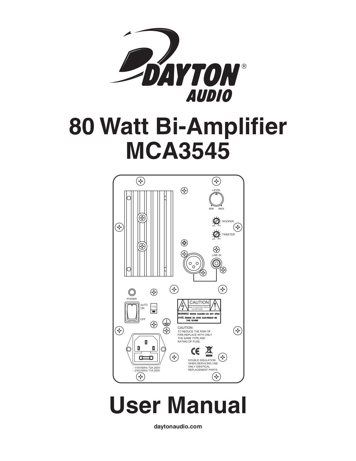 Dayton MCA3545 User Manual