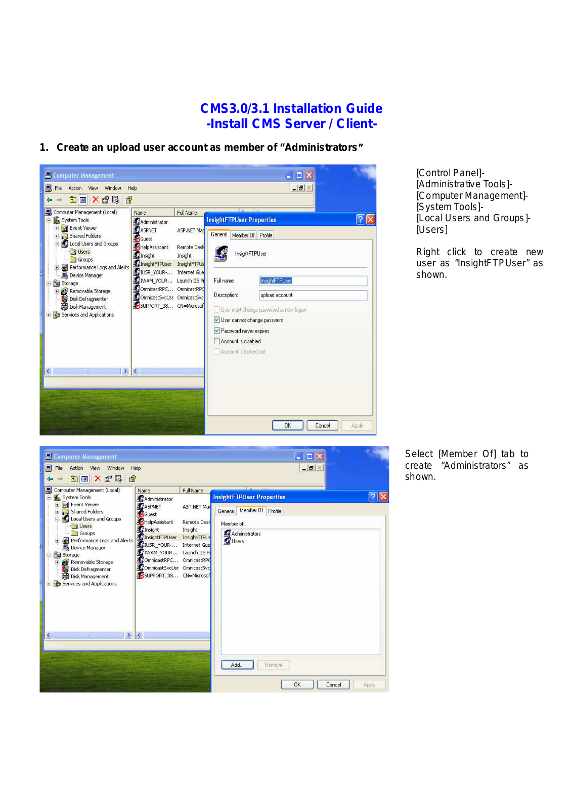 Panasonic CMS3.0, CMS3.1 Installation Guide - ManualMachine.com