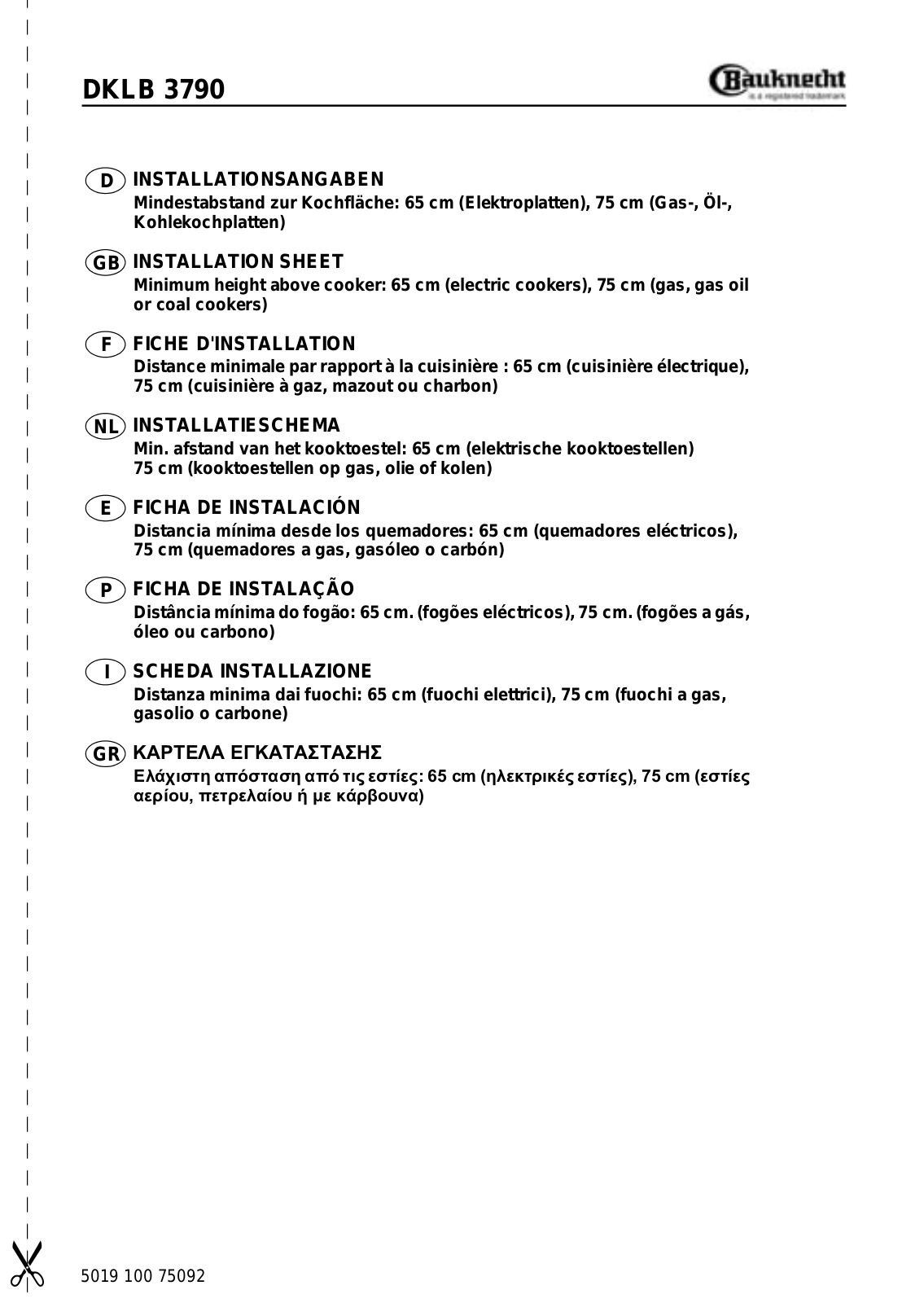 Whirlpool DKLB 3790 IN User Manual