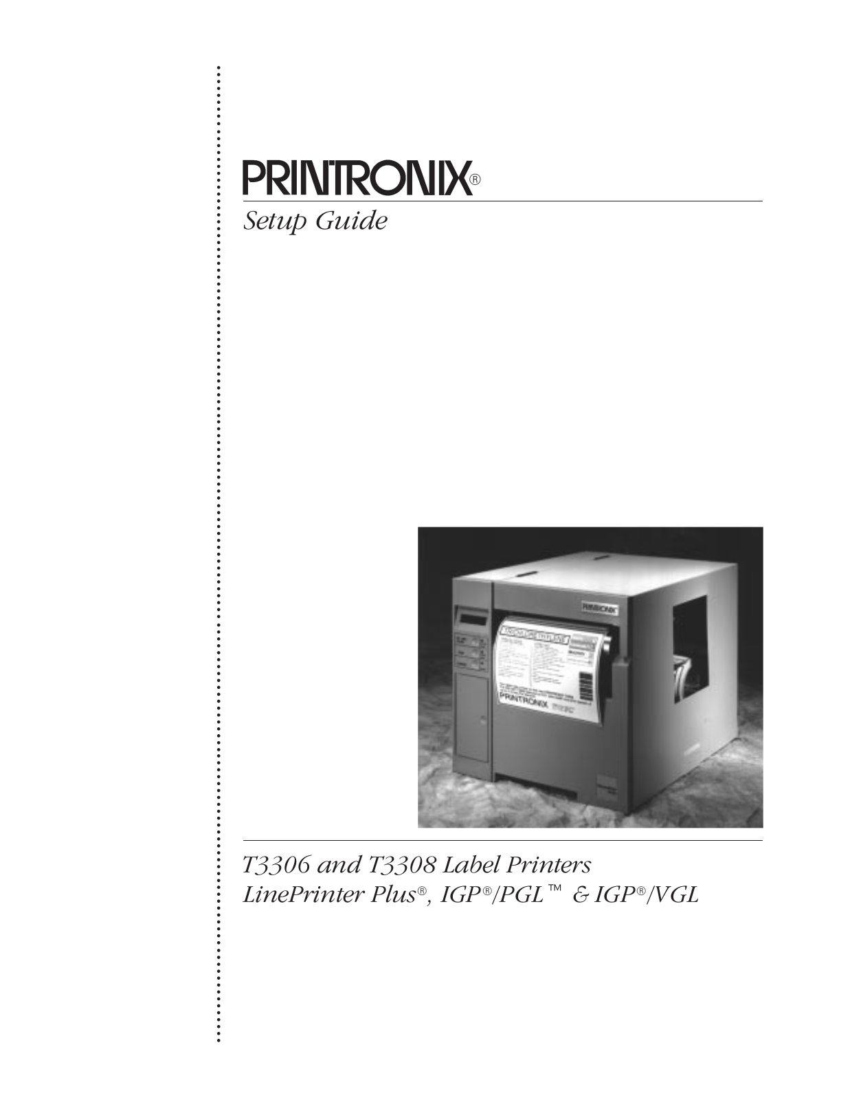 Printronix T3306, T3308 User Manual