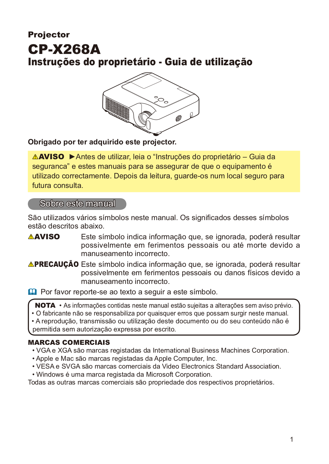 Hitachi CP-X268AWF User Manual