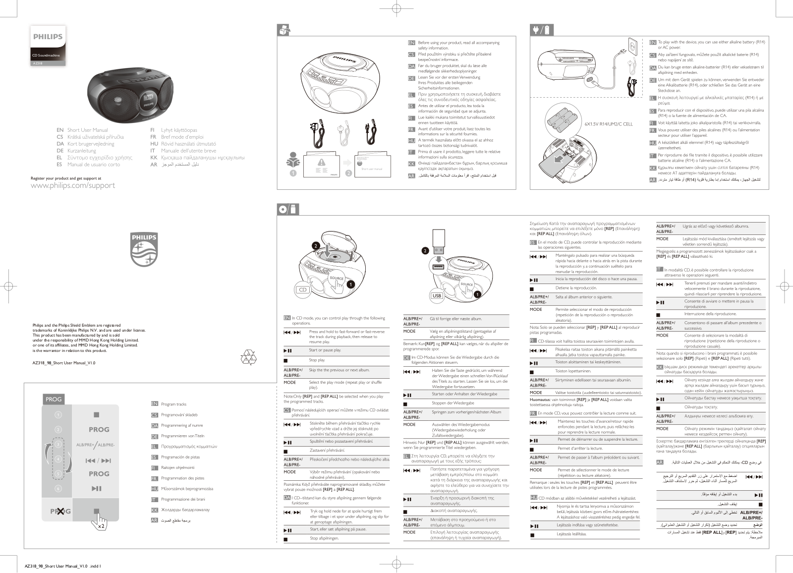 Philips AZ318B/98 quick start guide - ManualMachine.com