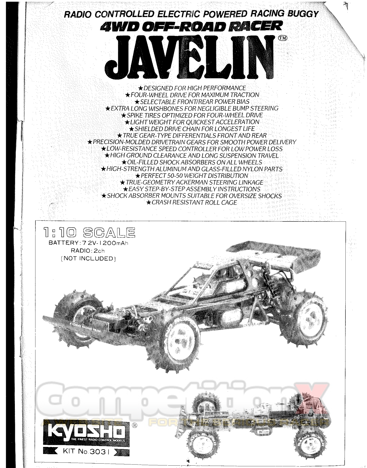 Kyosho Javelin 3031 Assembly Manual