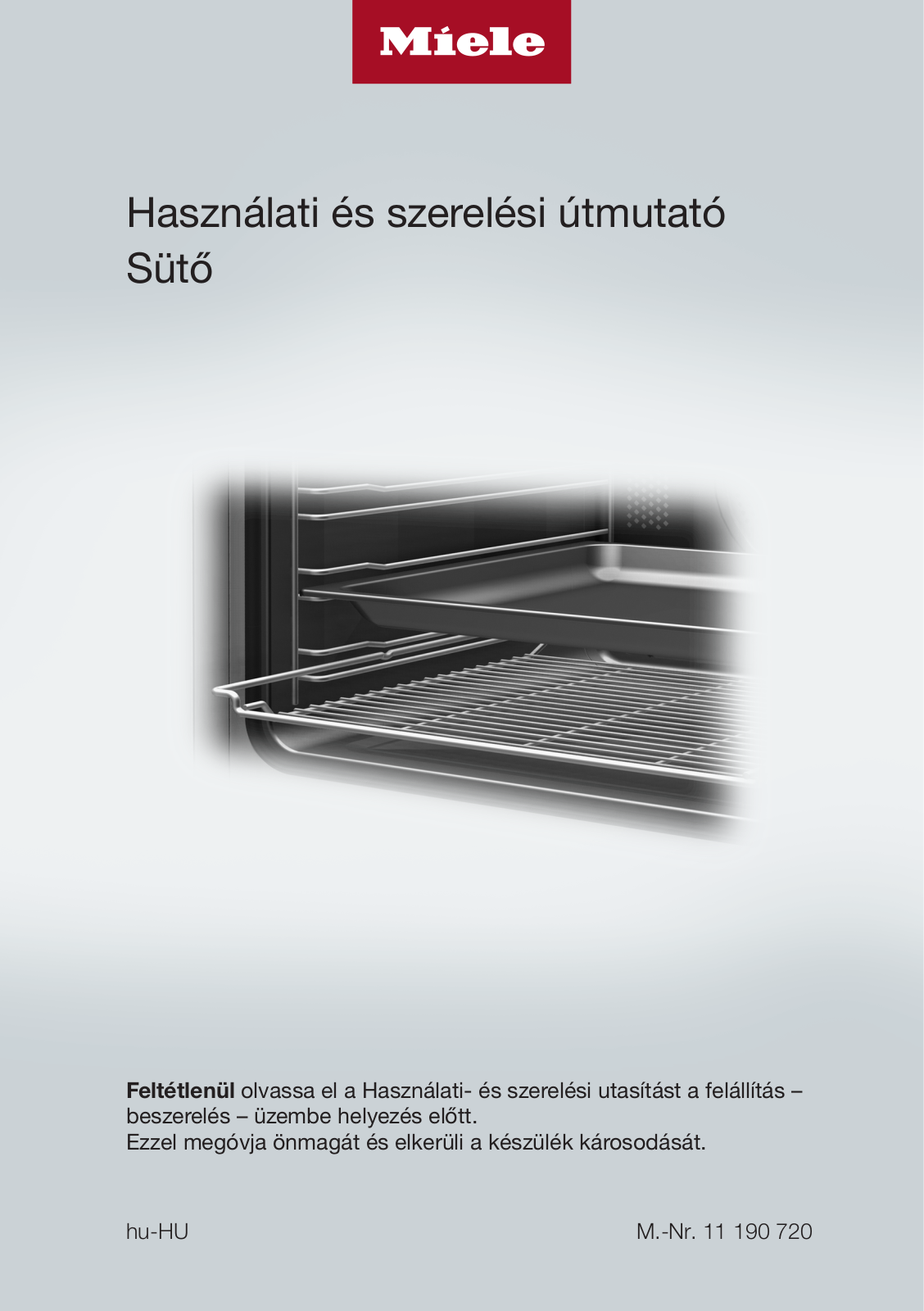 Miele H 7260 BP User manual