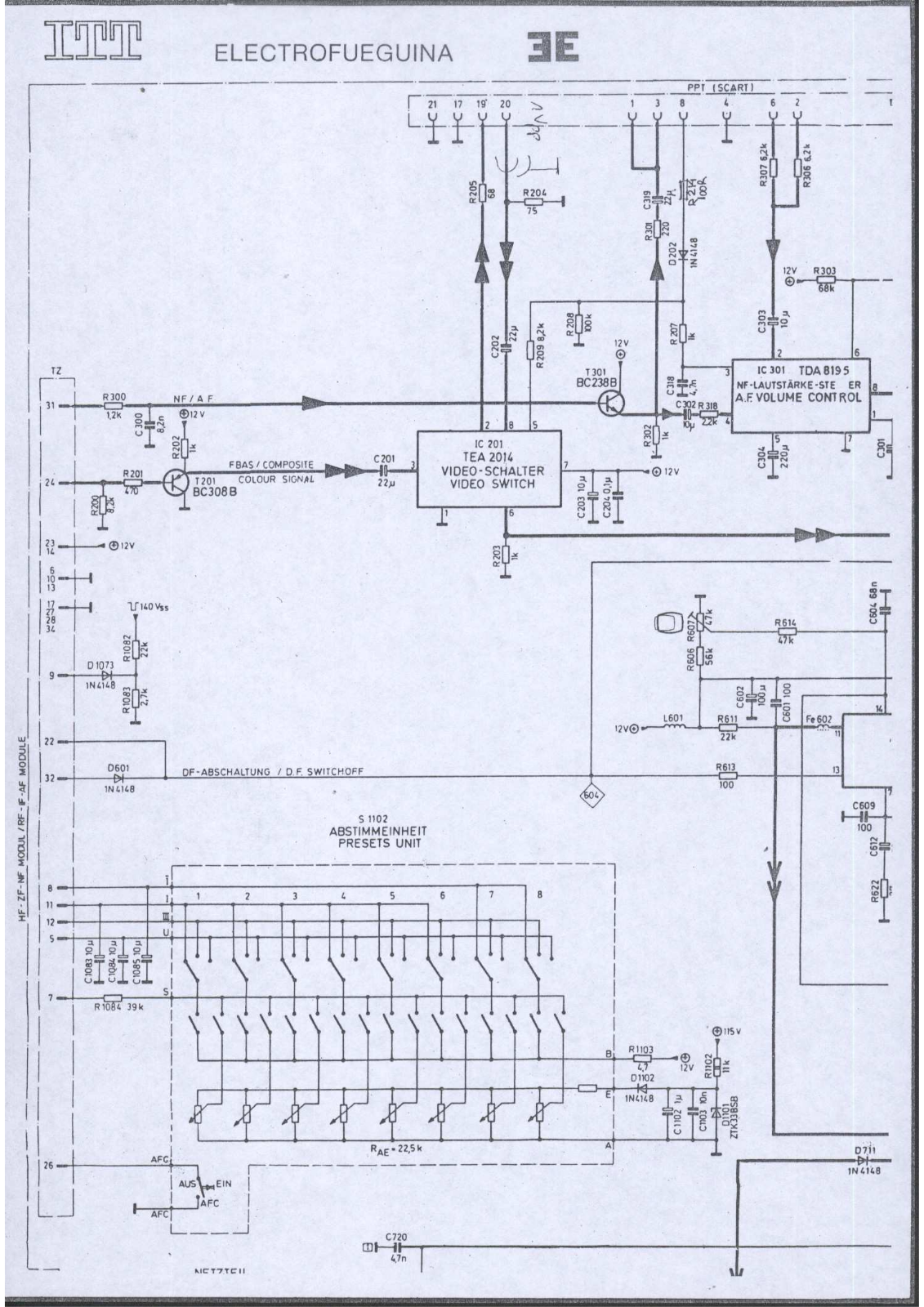 ITT 3307 Schematic