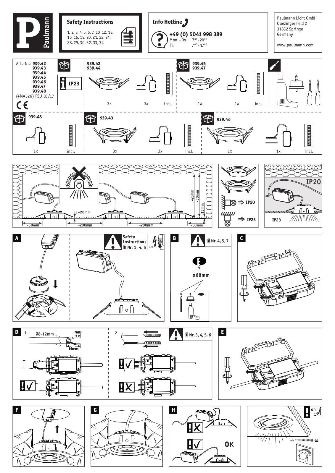 Paulmann 939.48 User Manual - ManualMachine.com