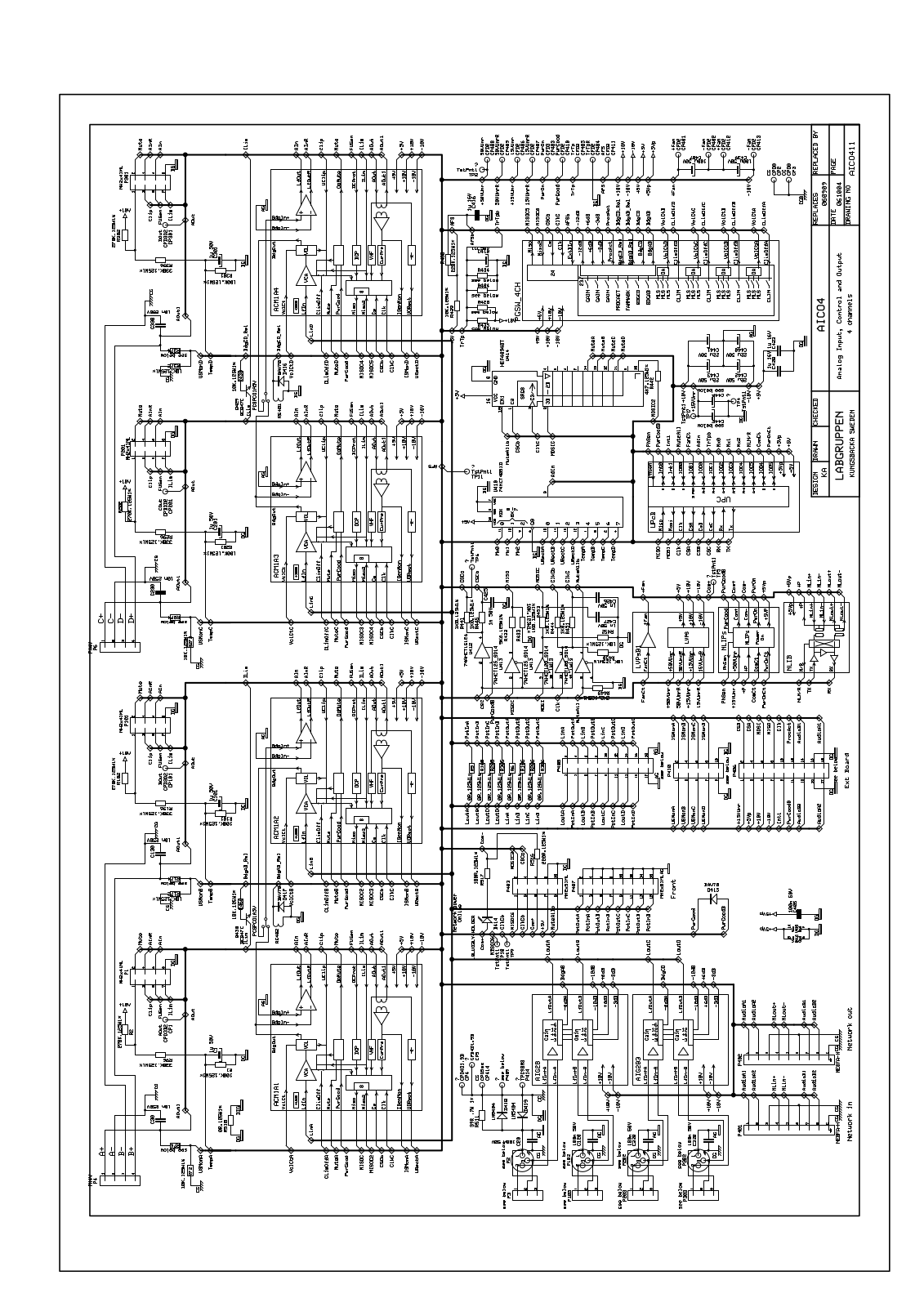 LabGruppen AICO411 Schematic