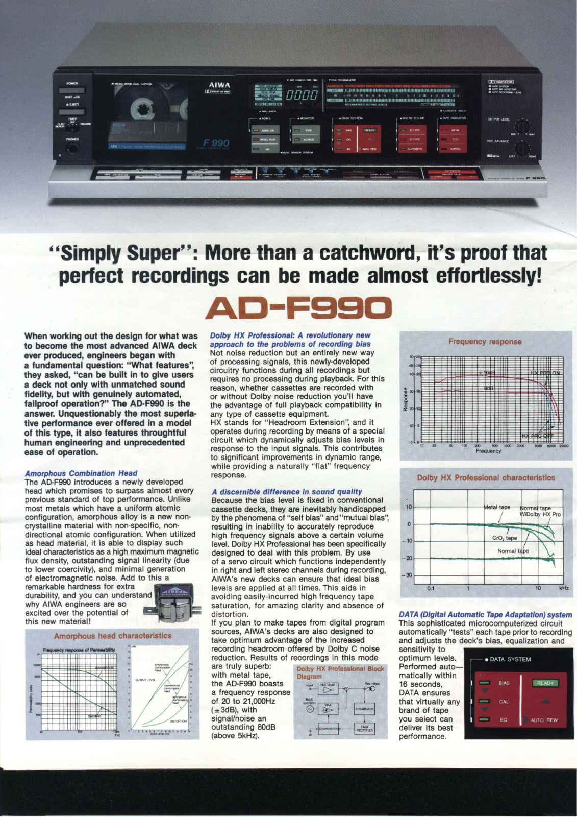 Aiwa ADF-990 Brochure