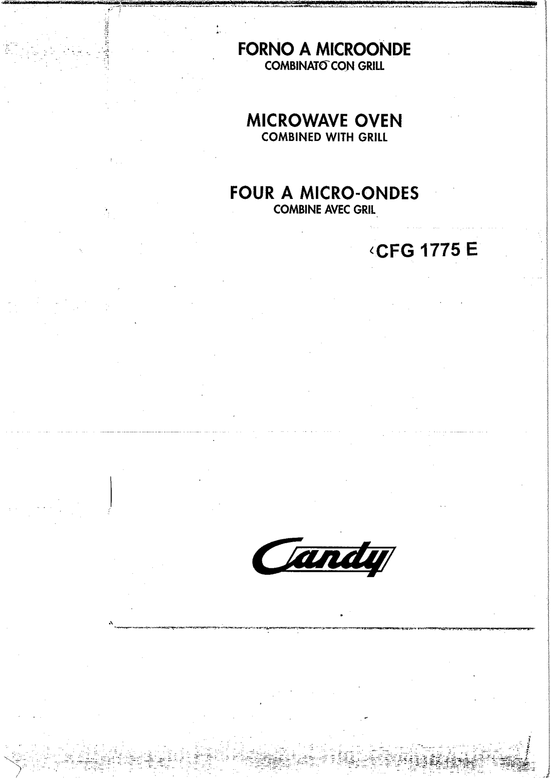 Candy FM CFG 1775E User Manual