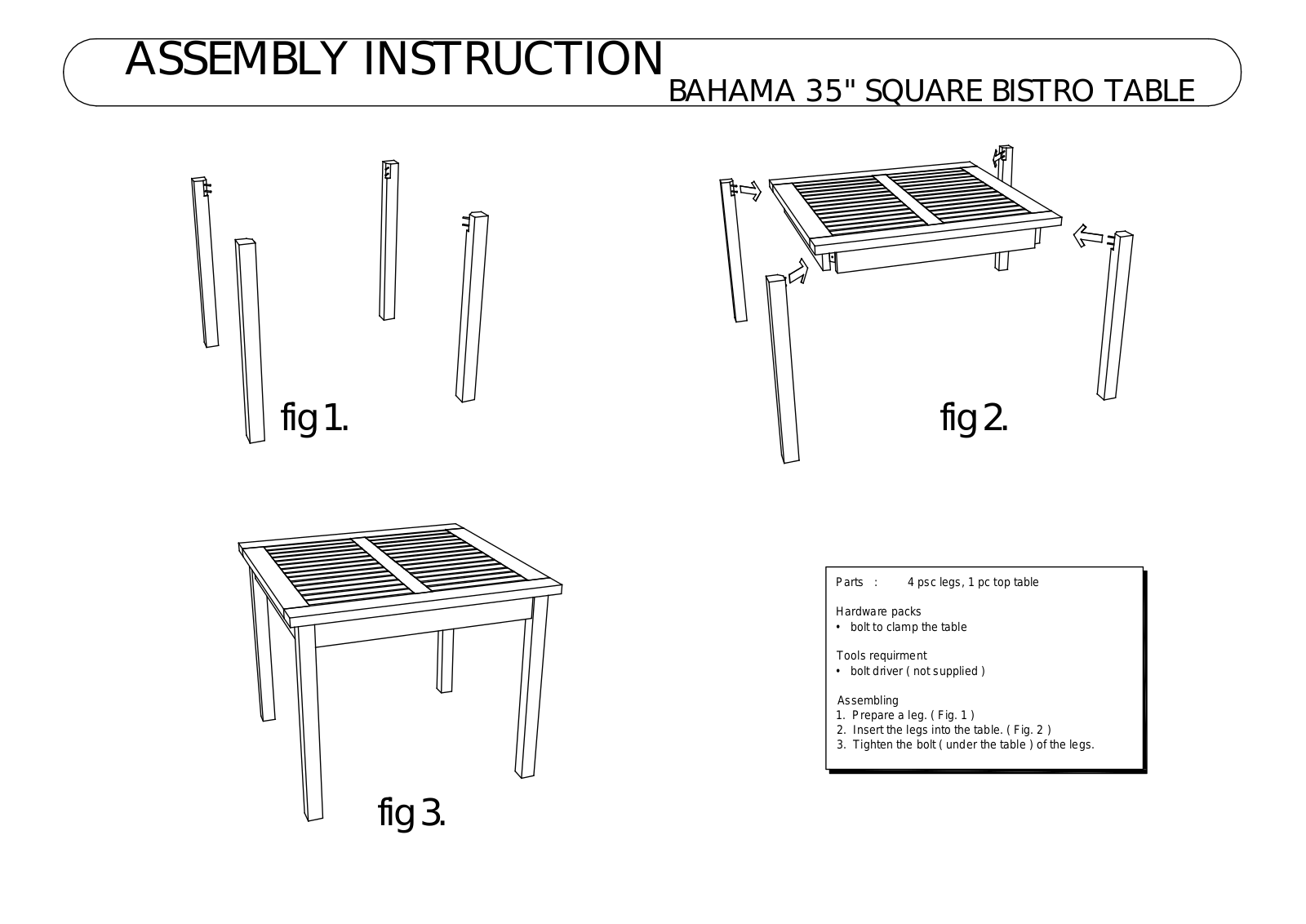 Anderson TB035SQ User Manual