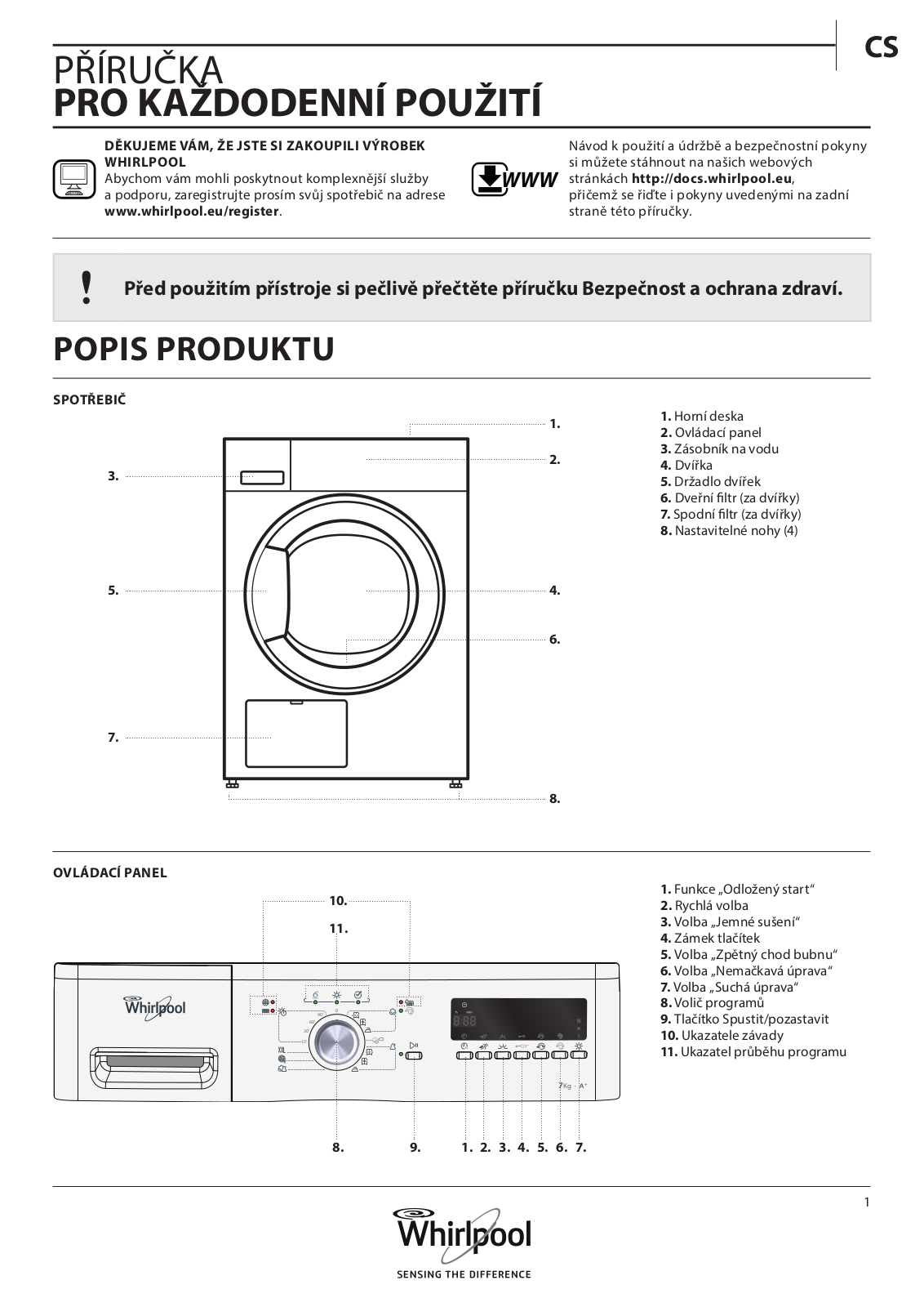 Whirlpool HDLX 70310 User Manual