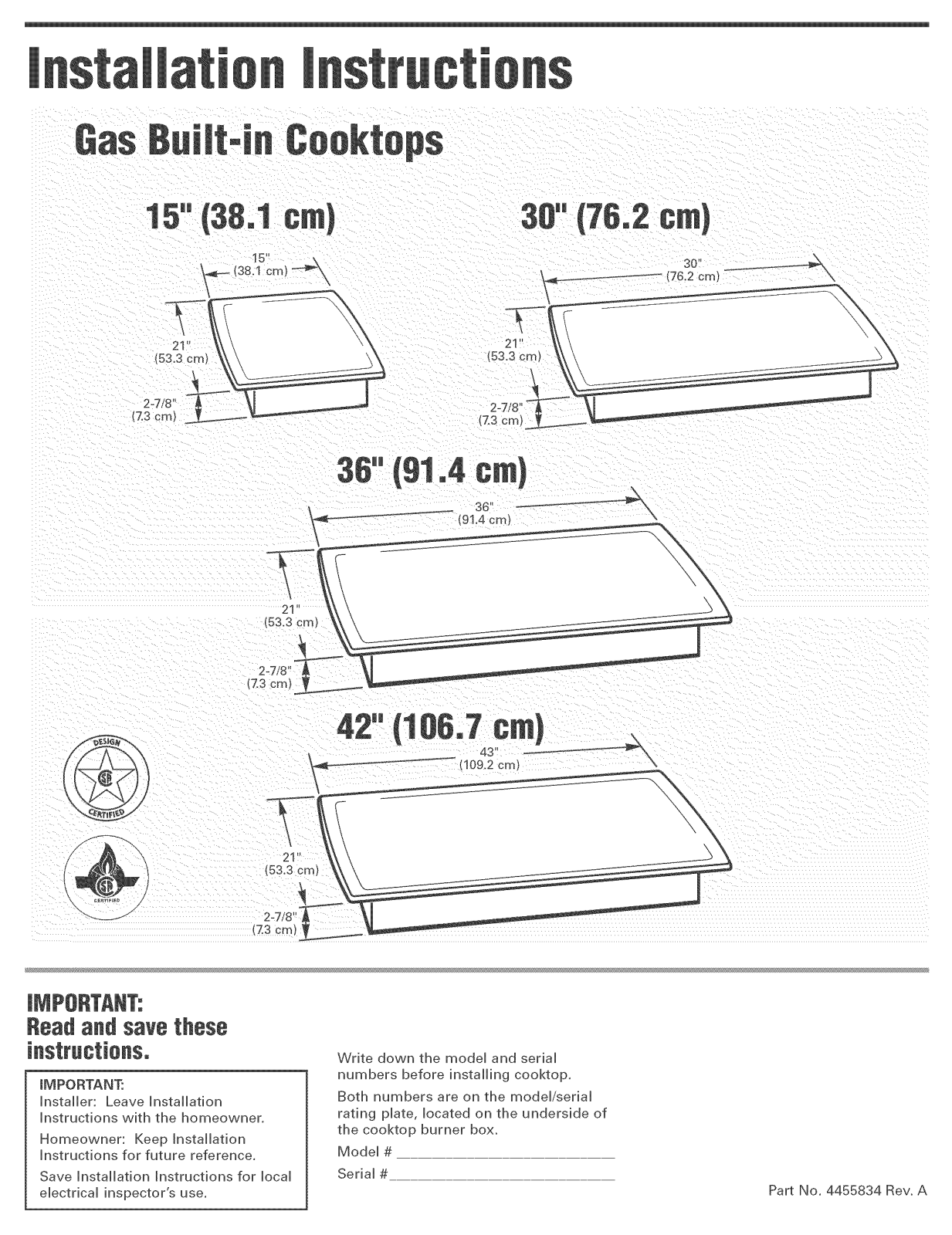 Whirlpool SCS3014LT0, SCS3014LS01, SCS3614LT02, SCS3614LT0, SCS3614LS01 Installation Guide - ManualMachine.com