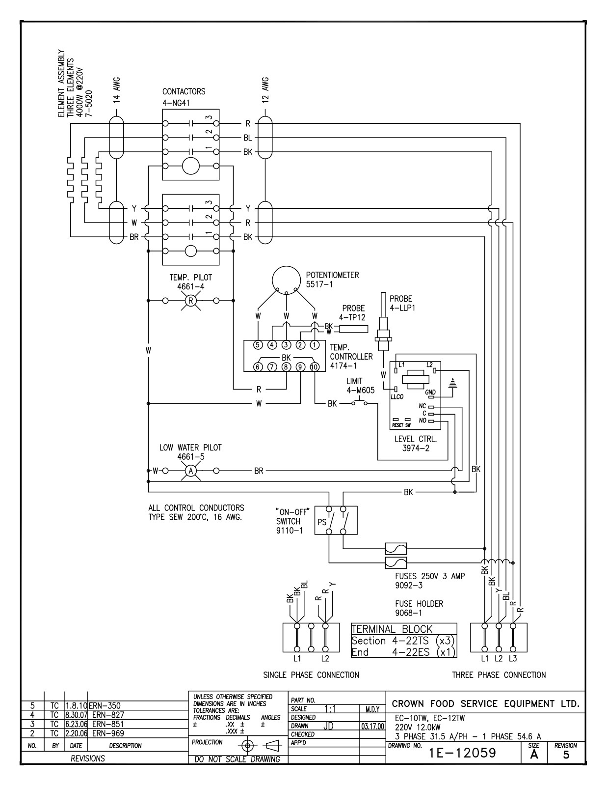 Intek EC-10TW 220V 12.0 kW, EC-12TW 220V 12.0 kW, ECT-10 220V 12.0 kW, ECT-12 220V 12.0 kW Service Manual