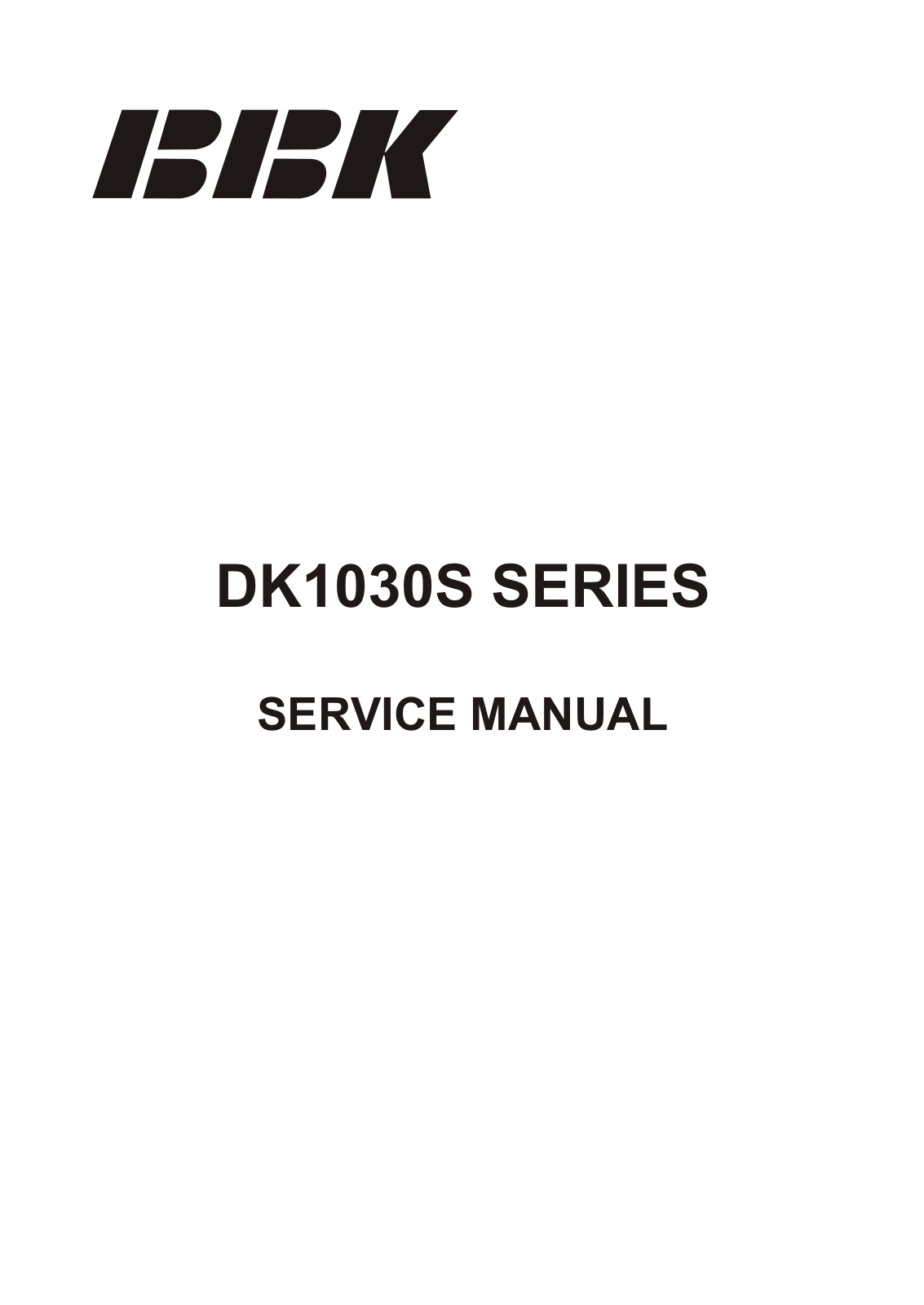 BBK DK1030S SERVICE MANUAL