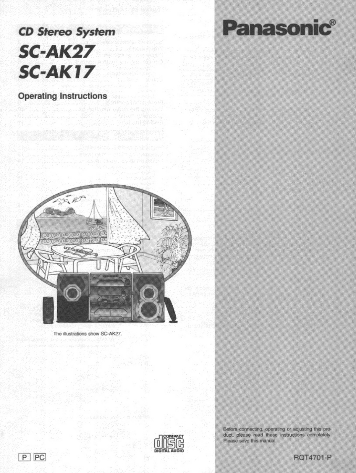 Panasonic SAAK27, SAAK17 User Manual