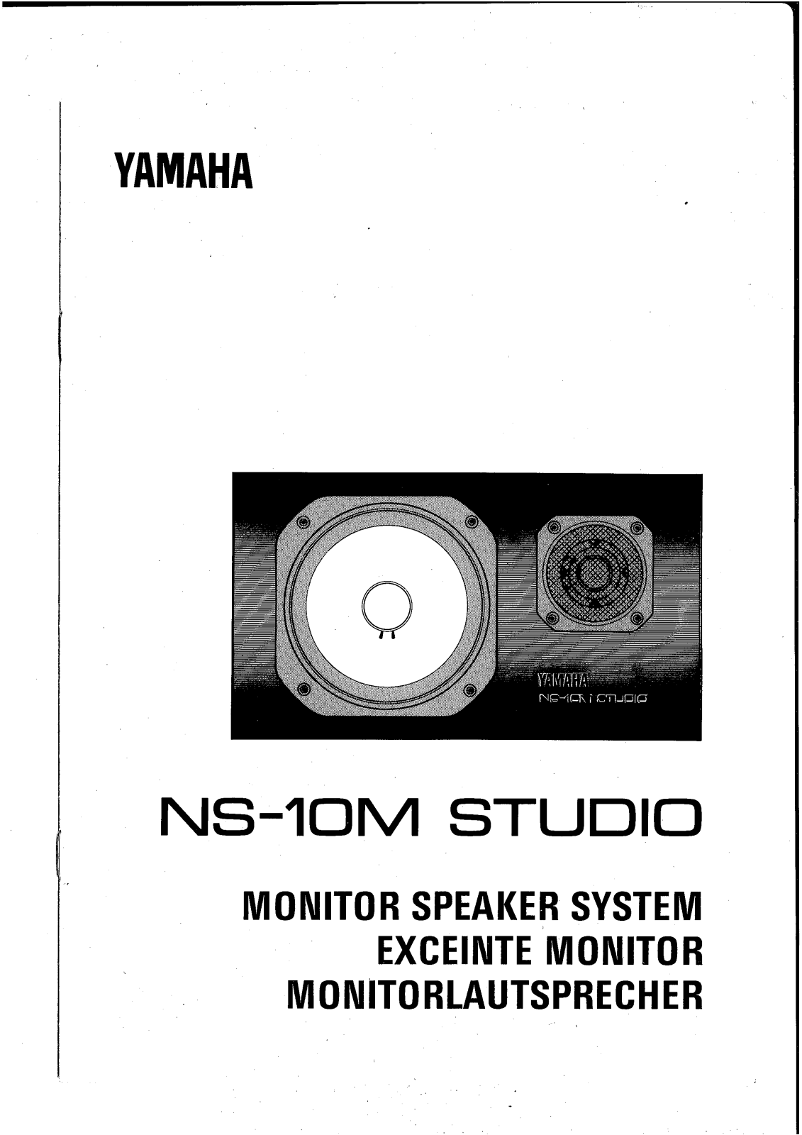 Yamaha NS-10M STUDIO User Manual