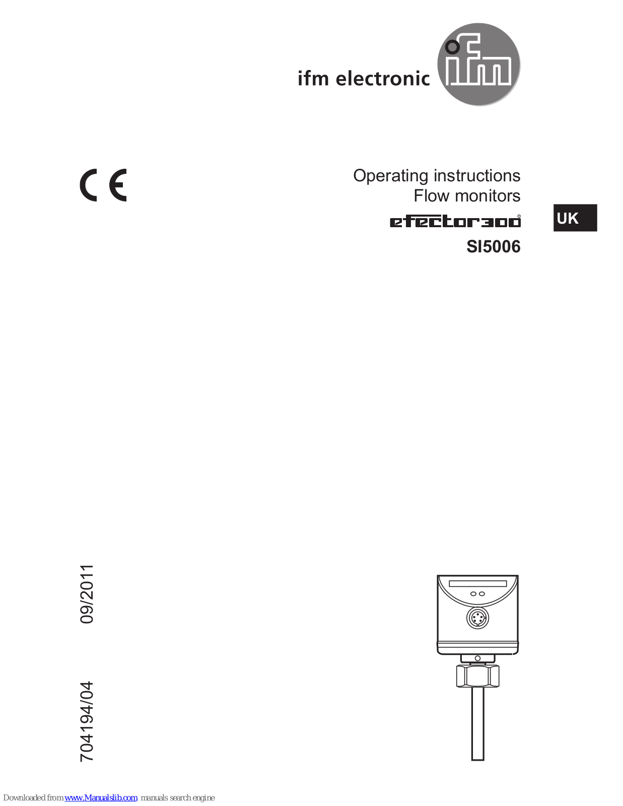 IFM Electronic SI5006 Operating Instructions Manual