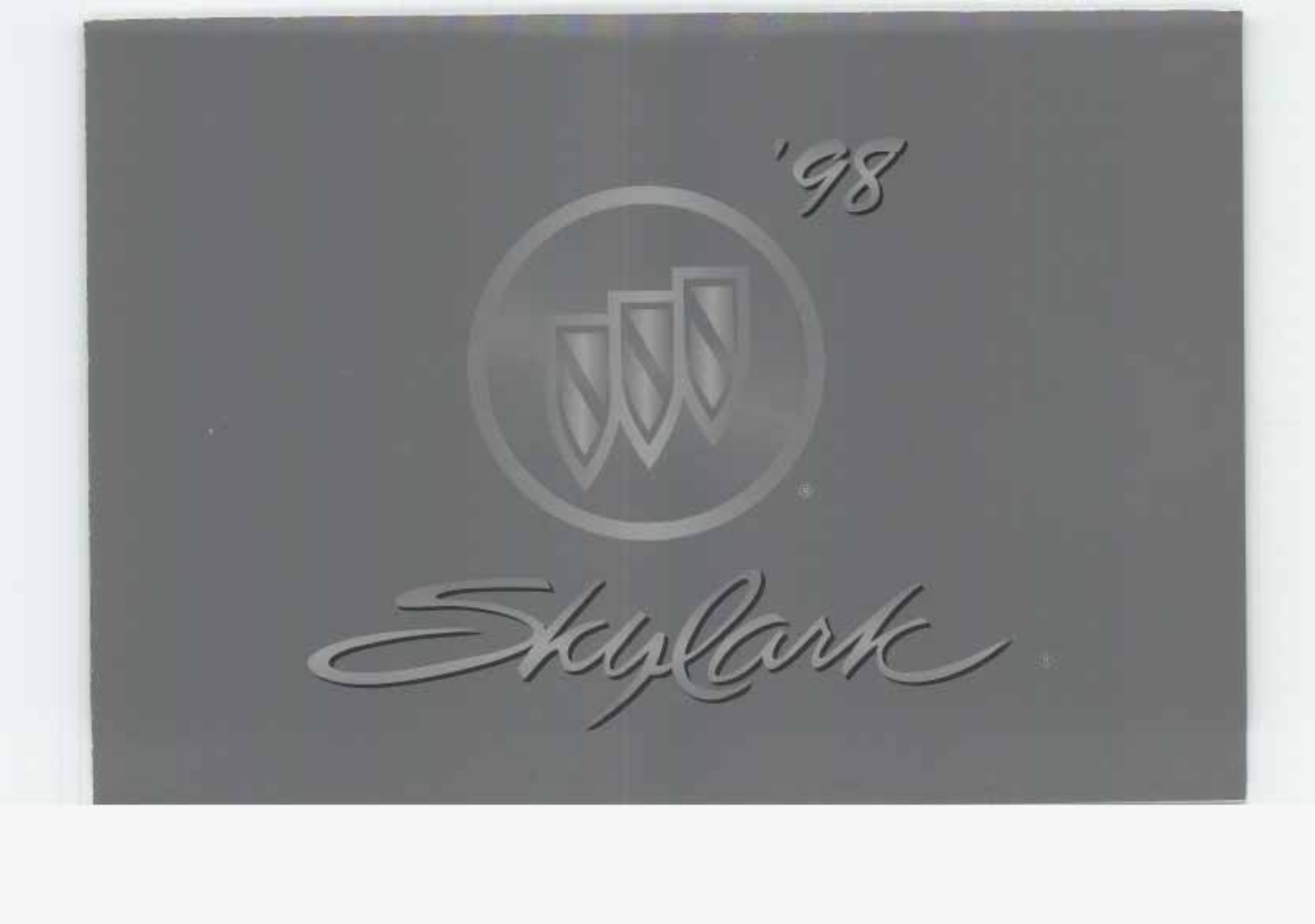 Buick SKYLARK 1998 User Manual